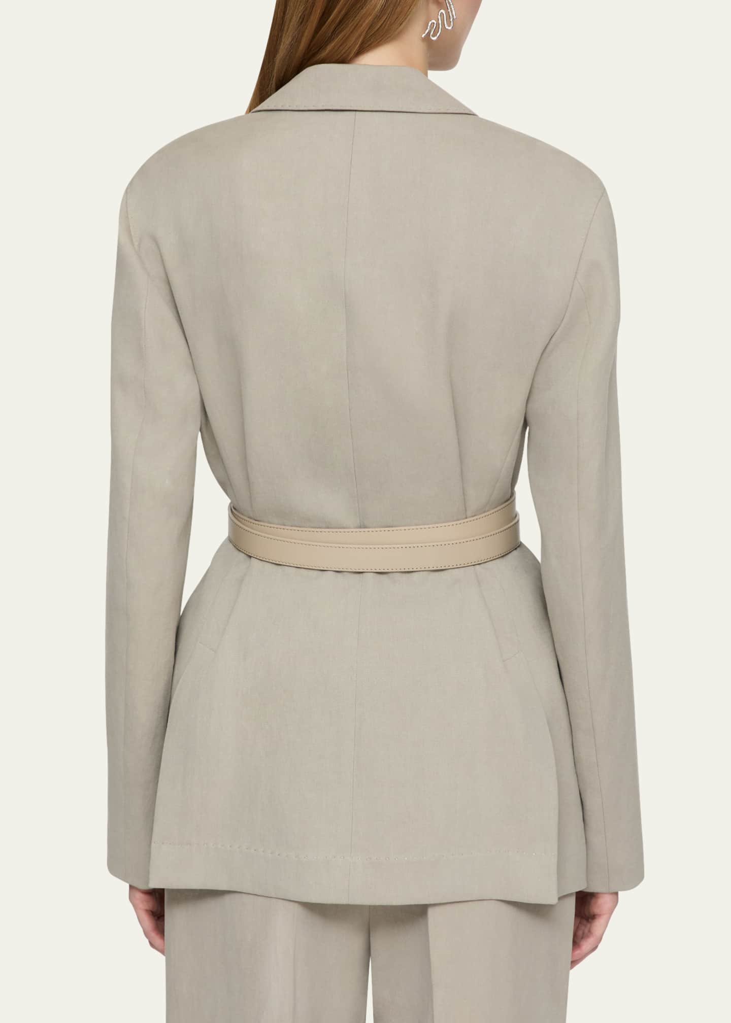 Lafayette 148 New York Neapolitan Belted Single-Button Jacket Image 3 of 5