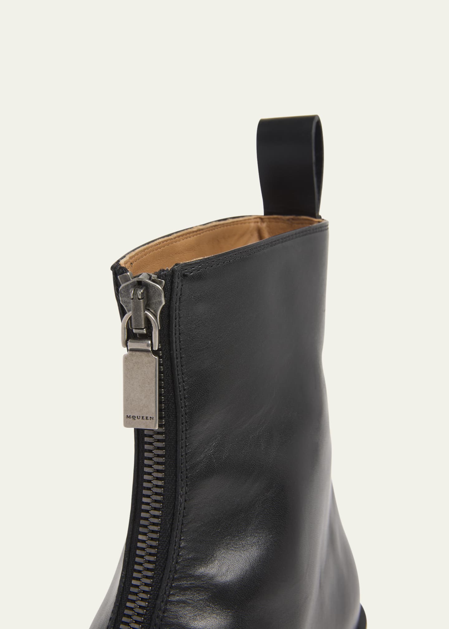 McQueen Men's Sparrow Leather Cuban Boots Image 5 of 6