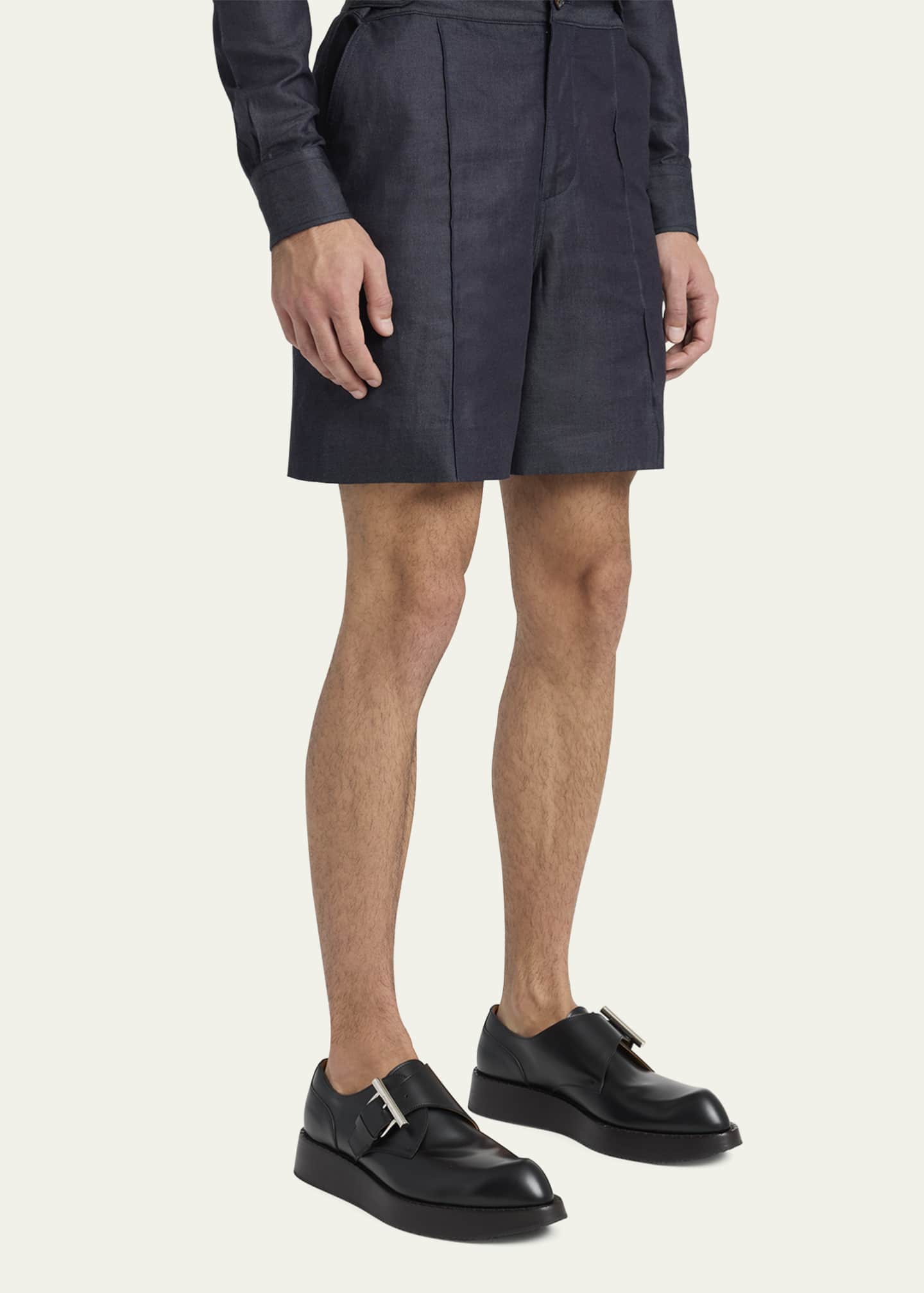 McQueen Men's T-Bar Leather Creeper Shoes Image 2 of 6