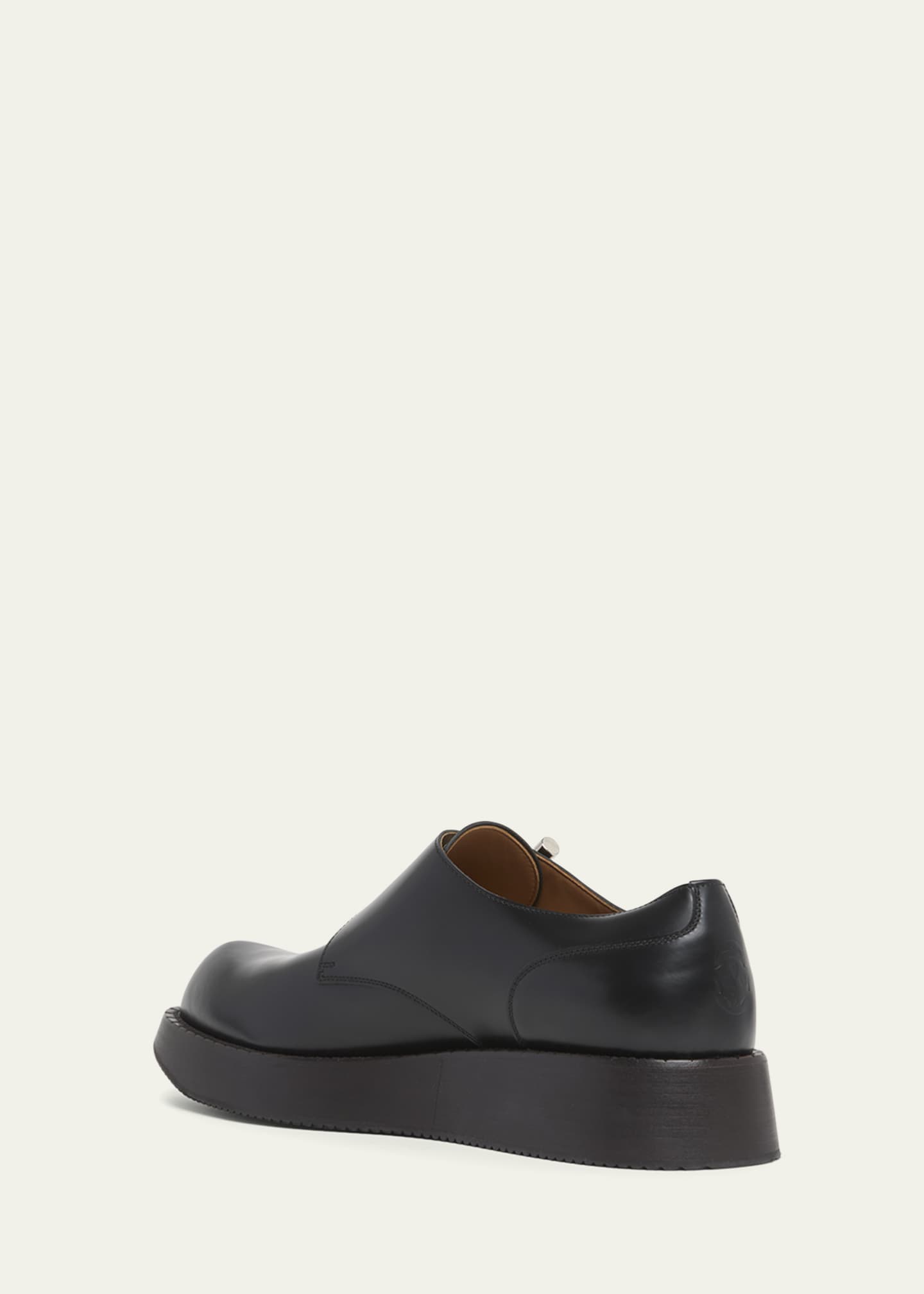 McQueen Men's T-Bar Leather Creeper Shoes Image 4 of 6