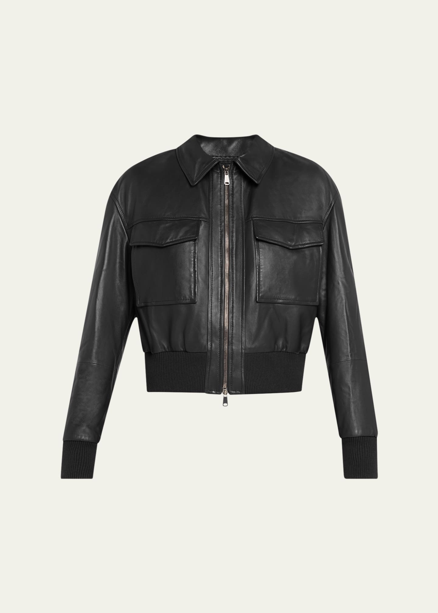 ブルネロクチネリ Brunello Cucinelli Leather Bomber Jacket BRUNELLO CUCINELLI Leather Bomber Jacket for Men | MR PORTER