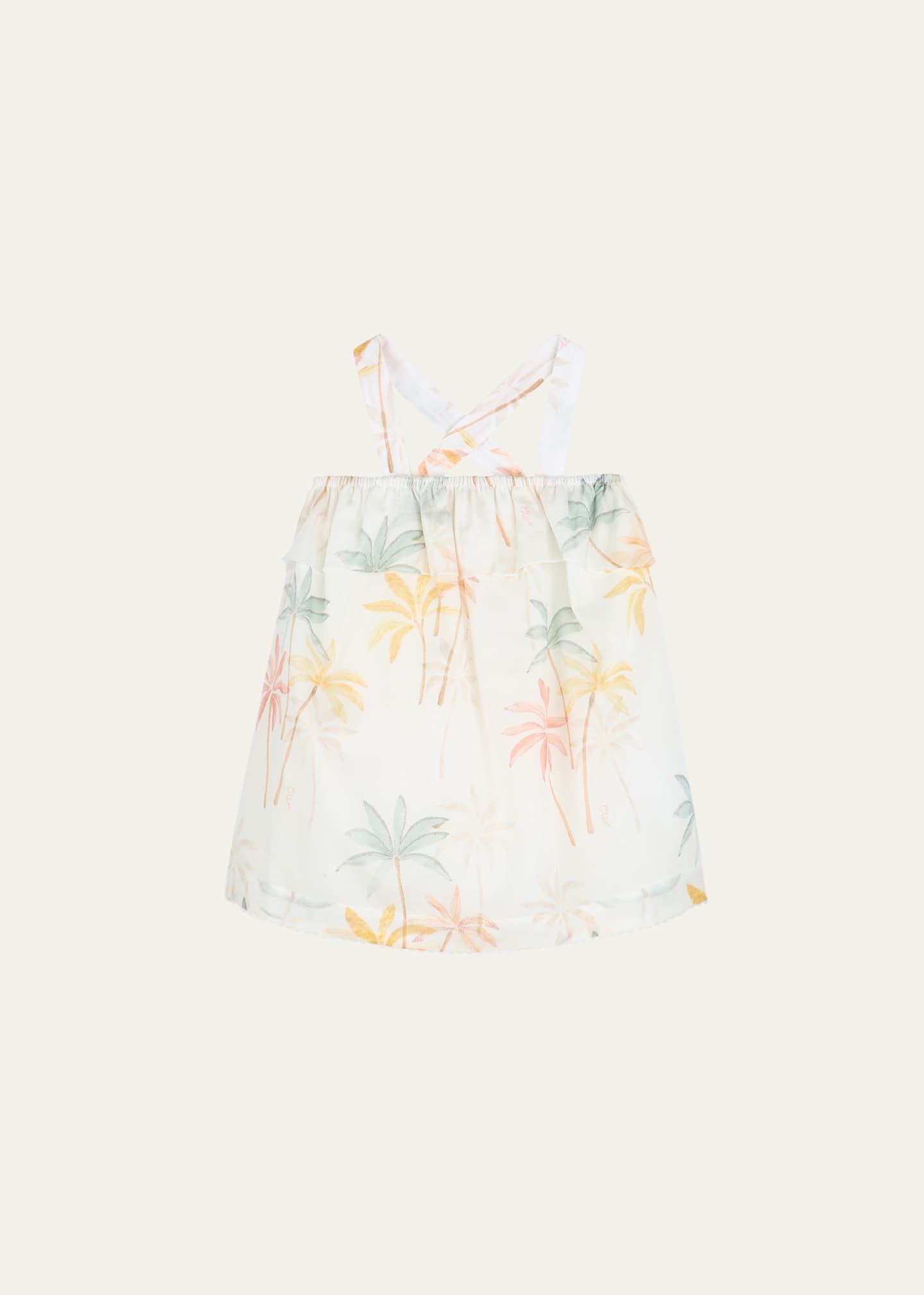 Chloe Girl's Palm Grove Printed Dress, Size 9M-4 Image 1 of 2