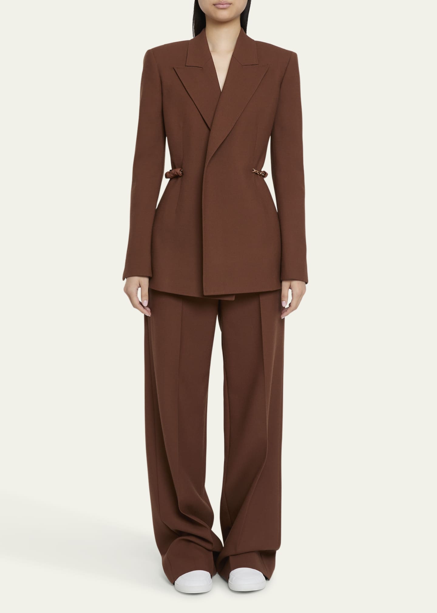 Gabriela Hearst Epona Chain Link Wool Blazer Image 2 of 5