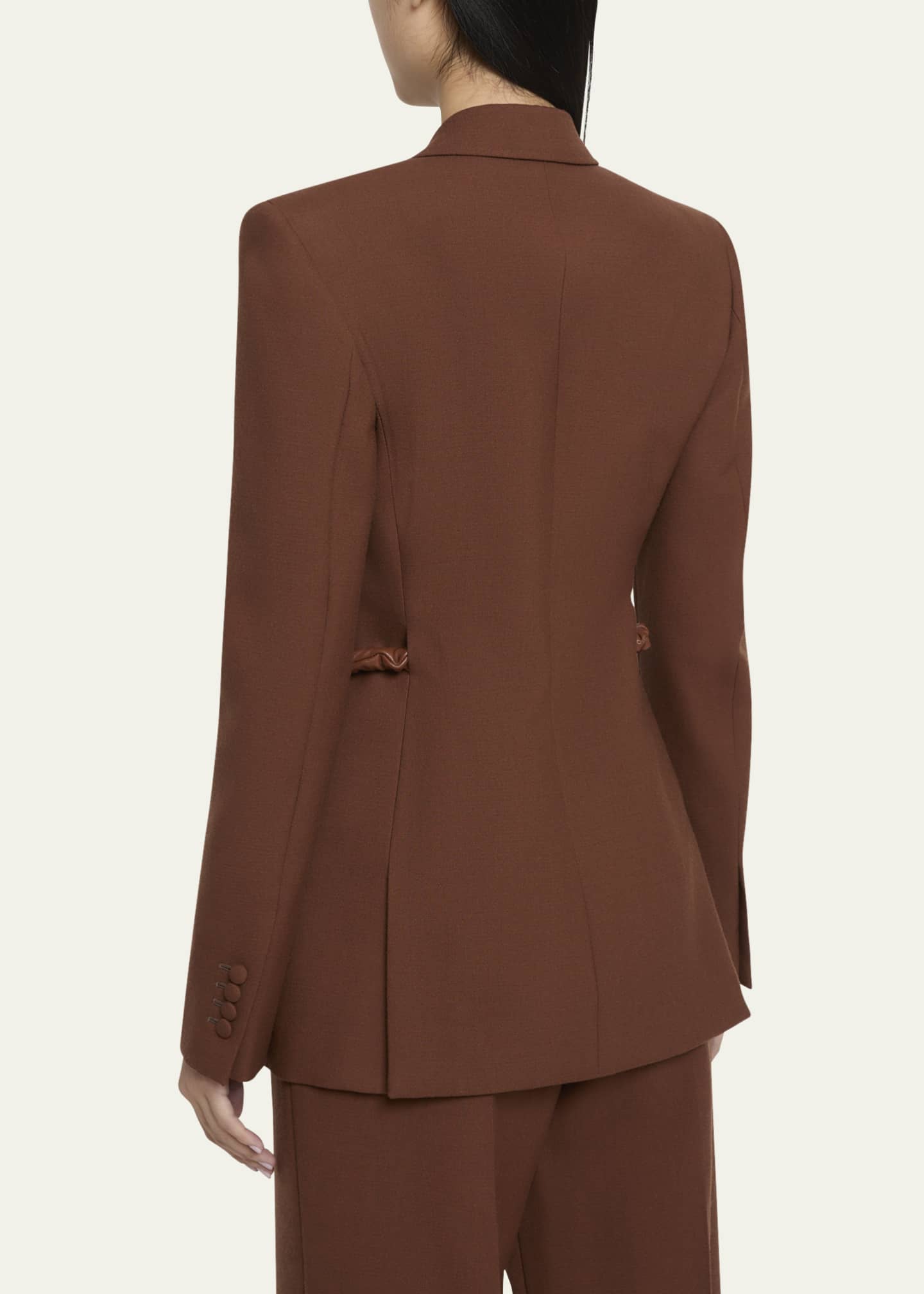 Gabriela Hearst Epona Chain Link Wool Blazer Image 3 of 5