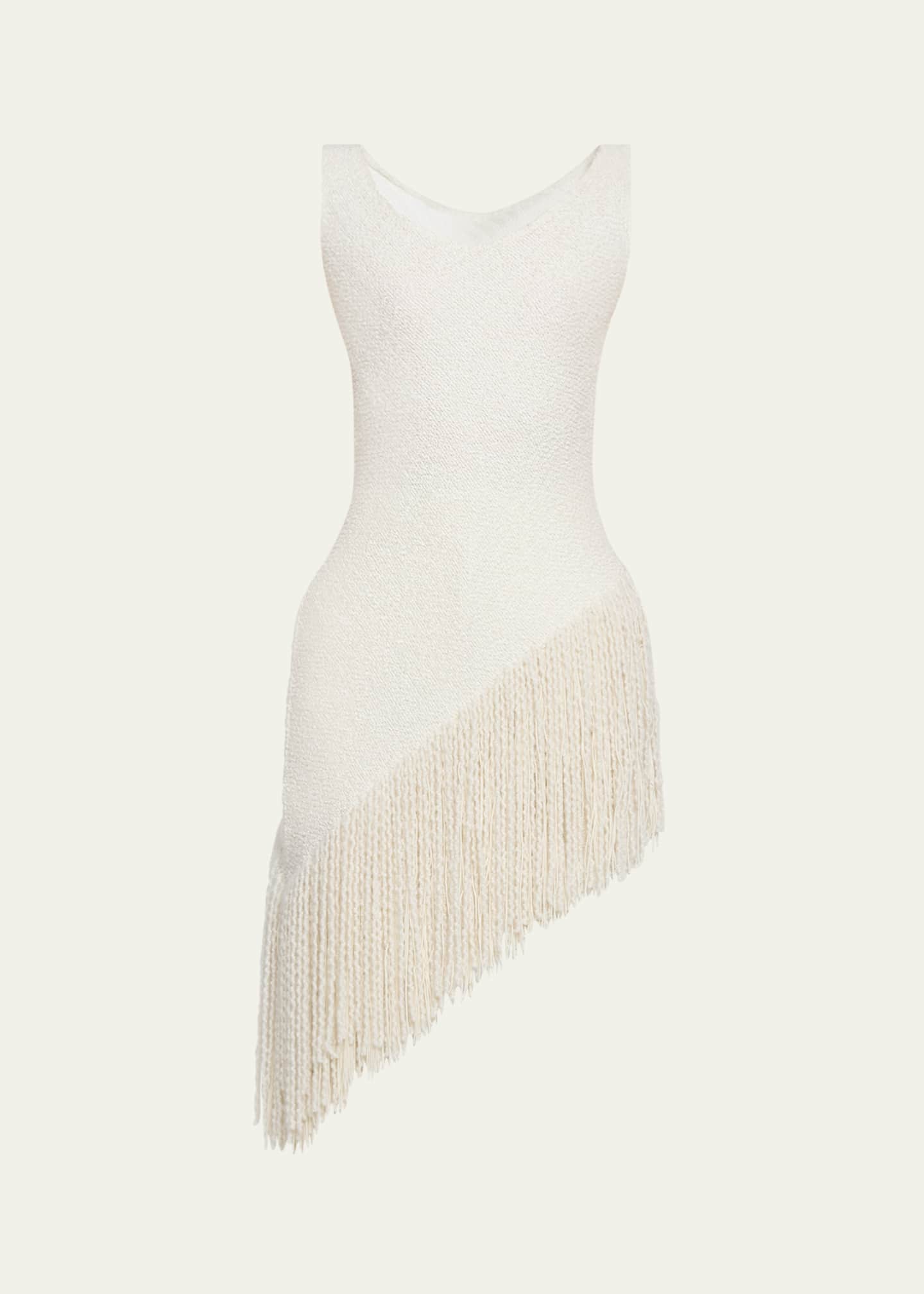 Gabriela Hearst Ursin Fringed Silk Bouclé Top Image 1 of 5