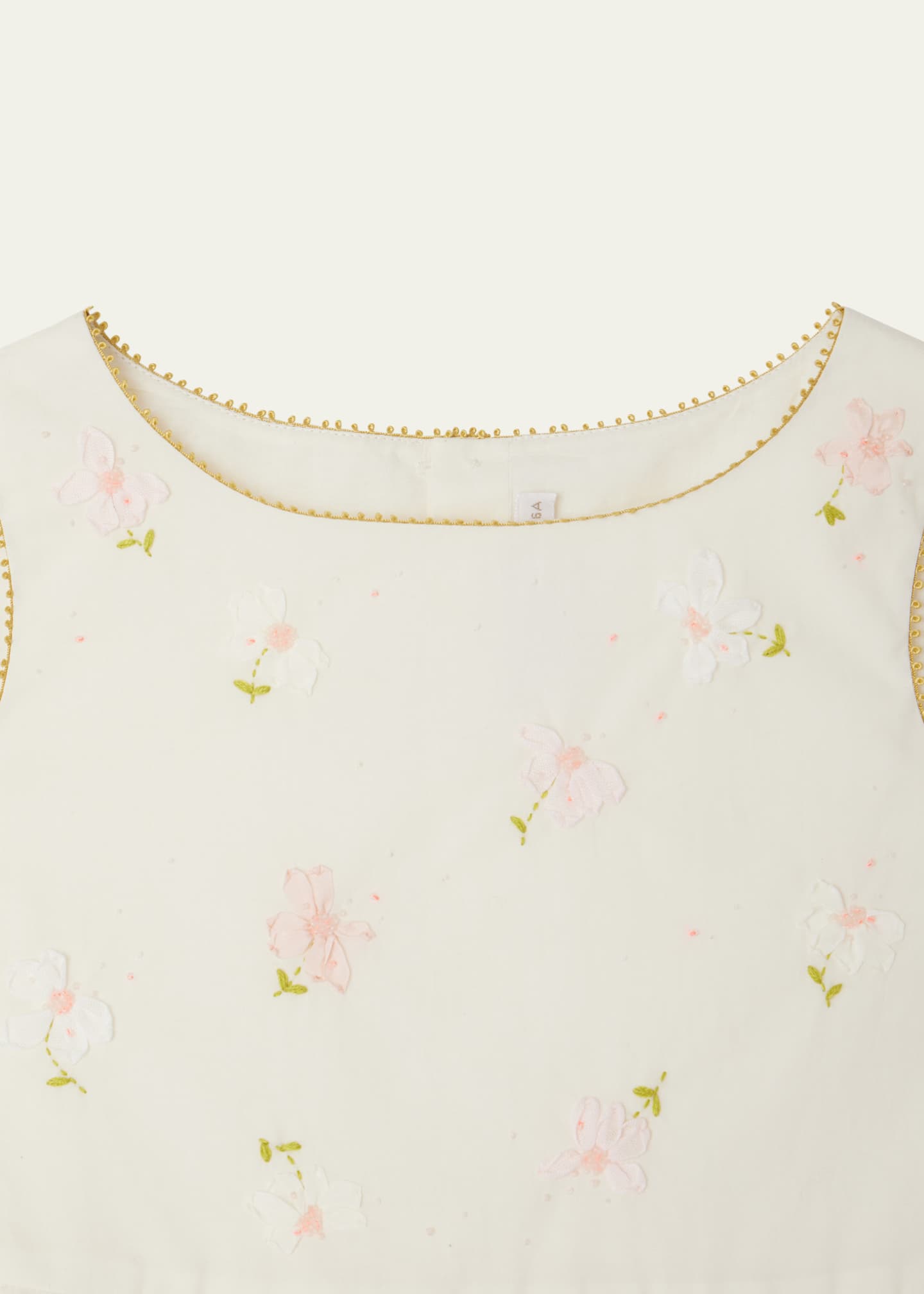 Bonpoint Girl's Alina Floral Embroidered Dress, Size 4-14 Image 3 of 3