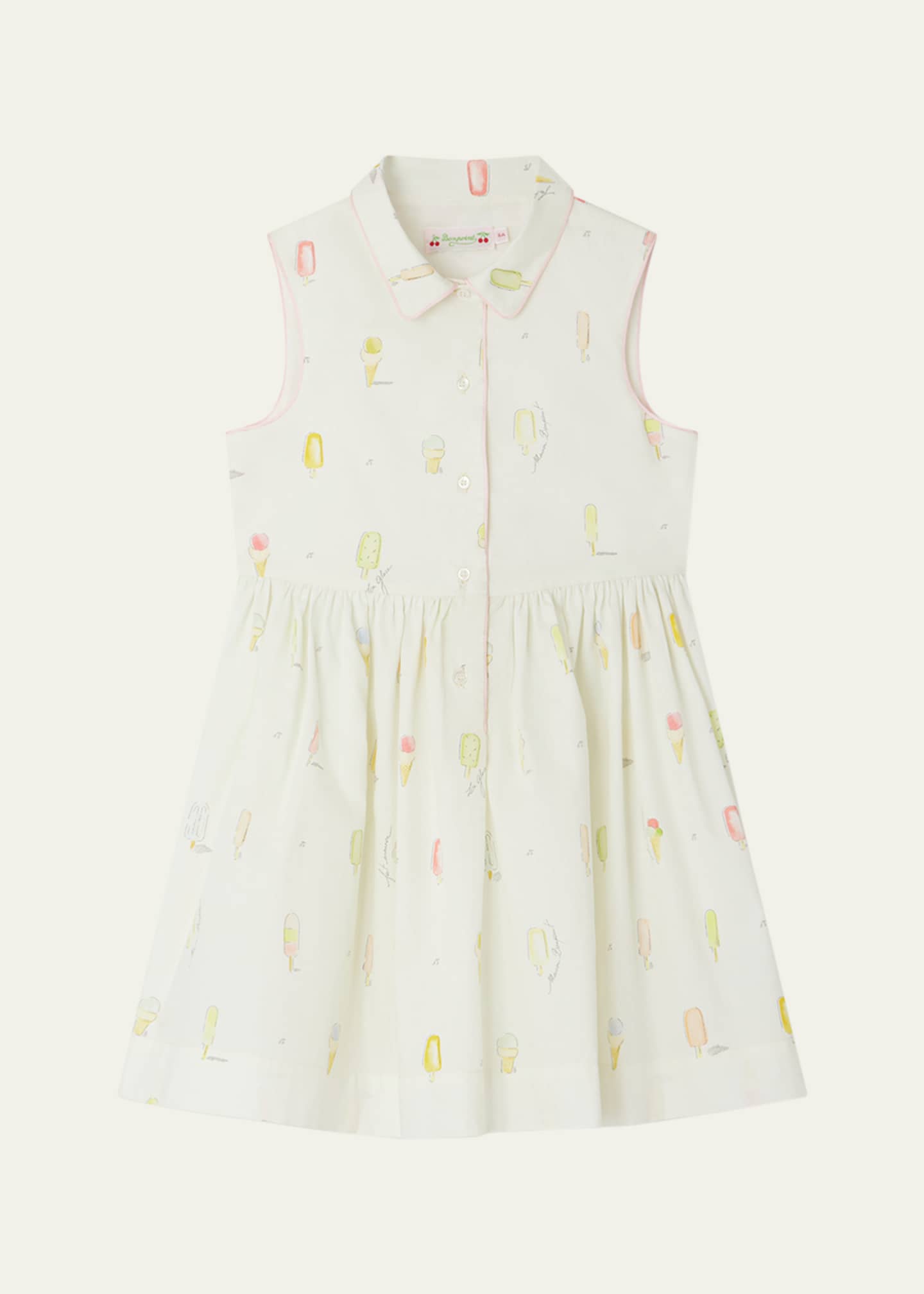 Bonpoint Girl's Anne Ice Cream-Print Dress, Size 4-14 Image 1 of 3