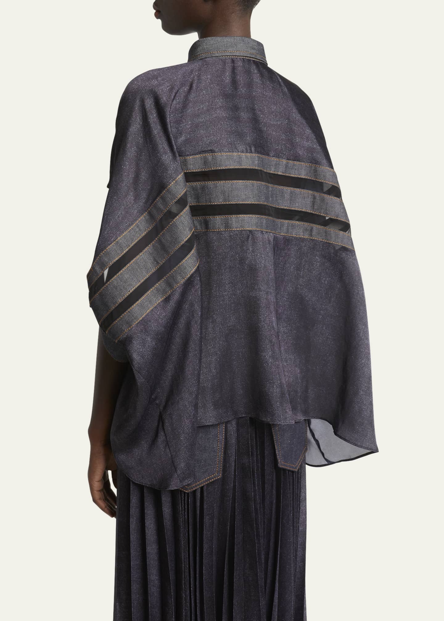 sacai（サカイ）ブラウス 黒 サイズ:2(M位) レディース