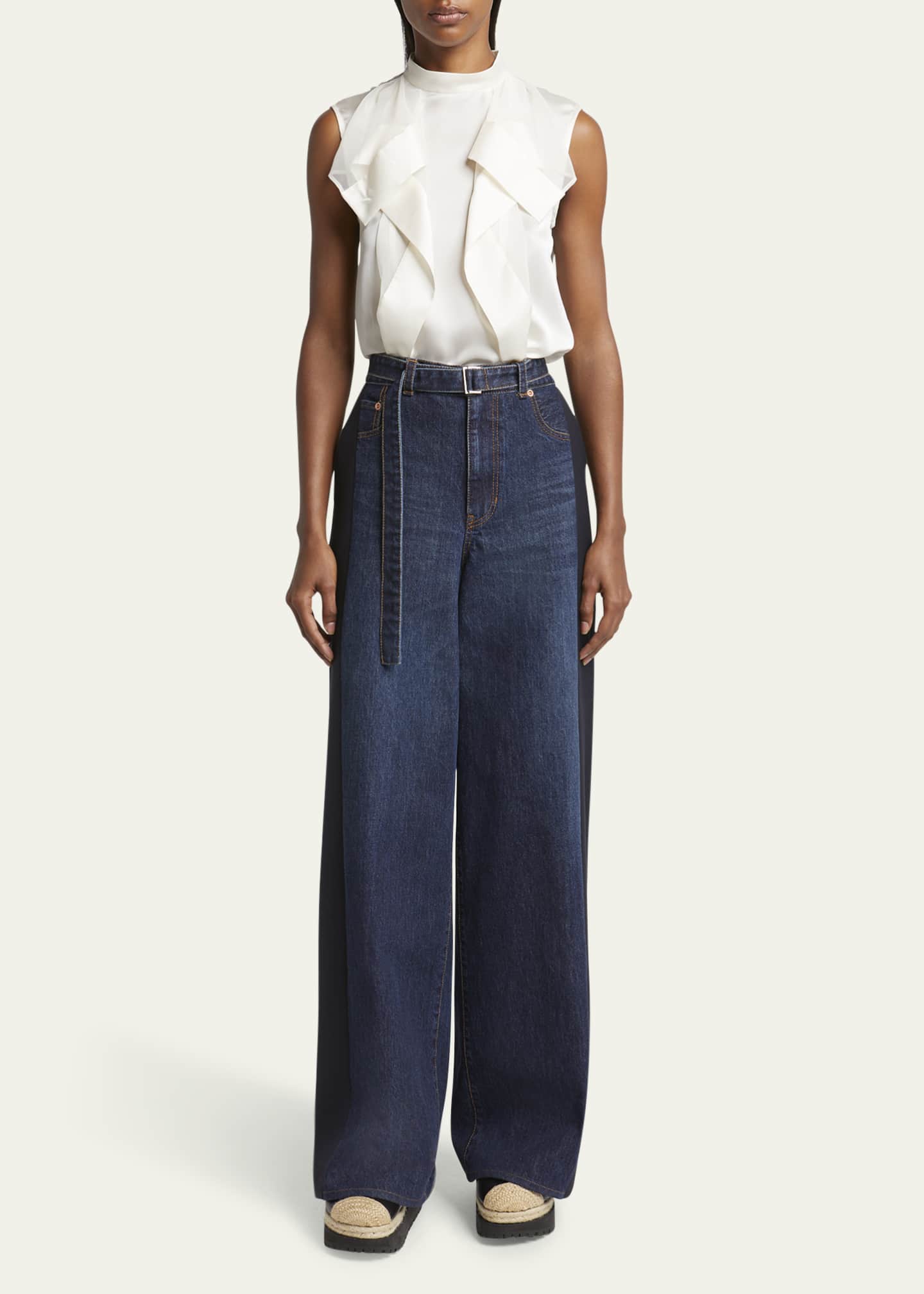 国内より1WEEK【sacai】Denim x Suiting Pants sacai Denim x Suiting Pants – mou by ACROPOLIS