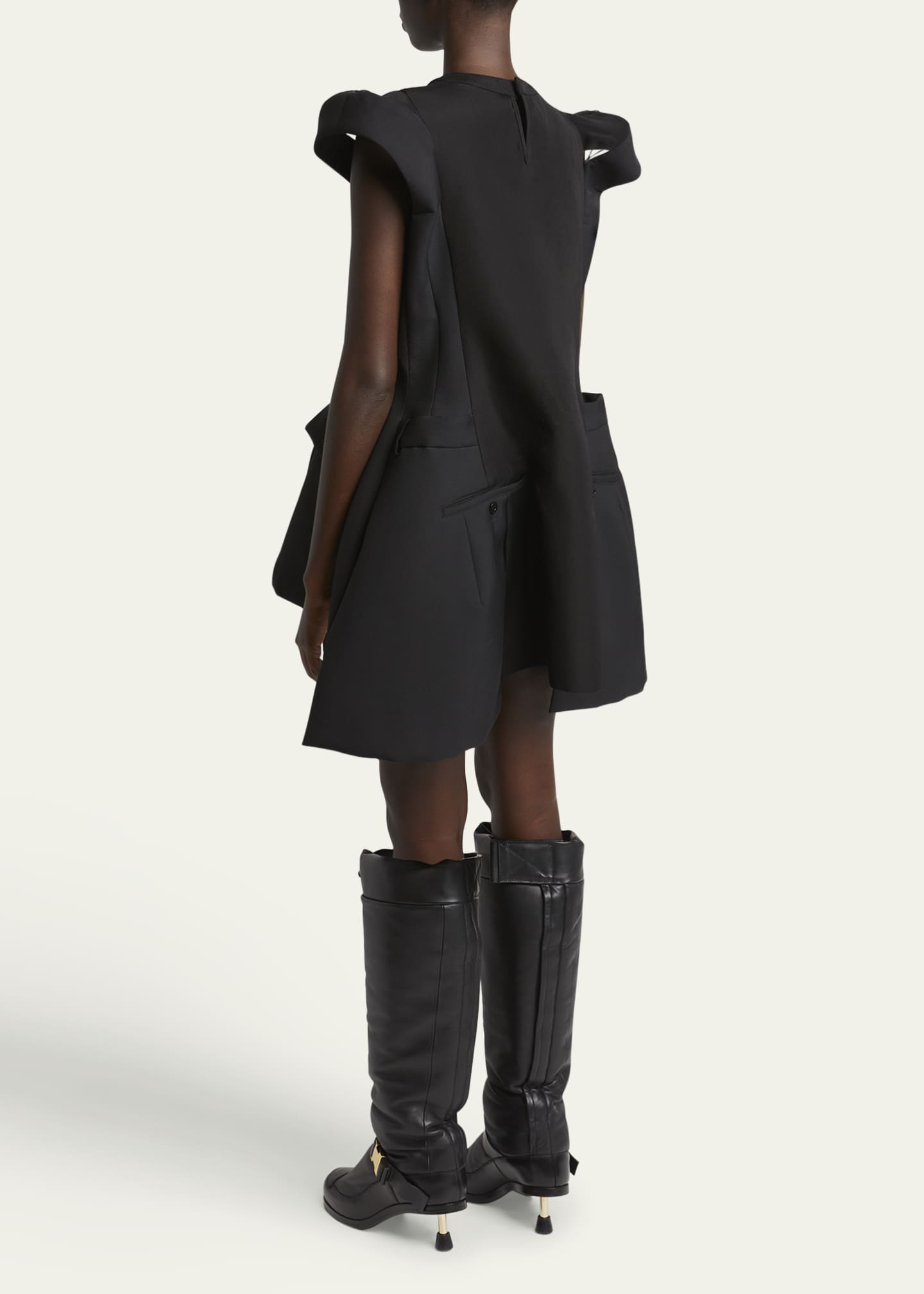 SACAI Blazer Short-Sleeve Mini Dress Image 3 of 5