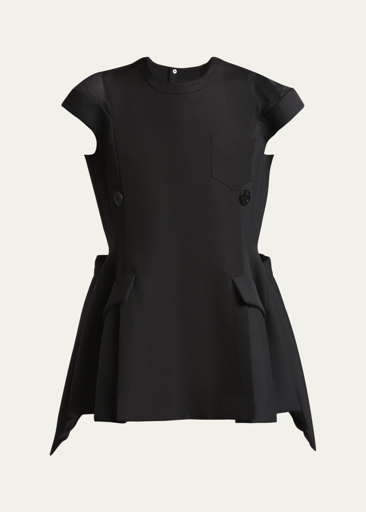 SACAI Blazer Short-Sleeve Mini Dress Image 1 of 5