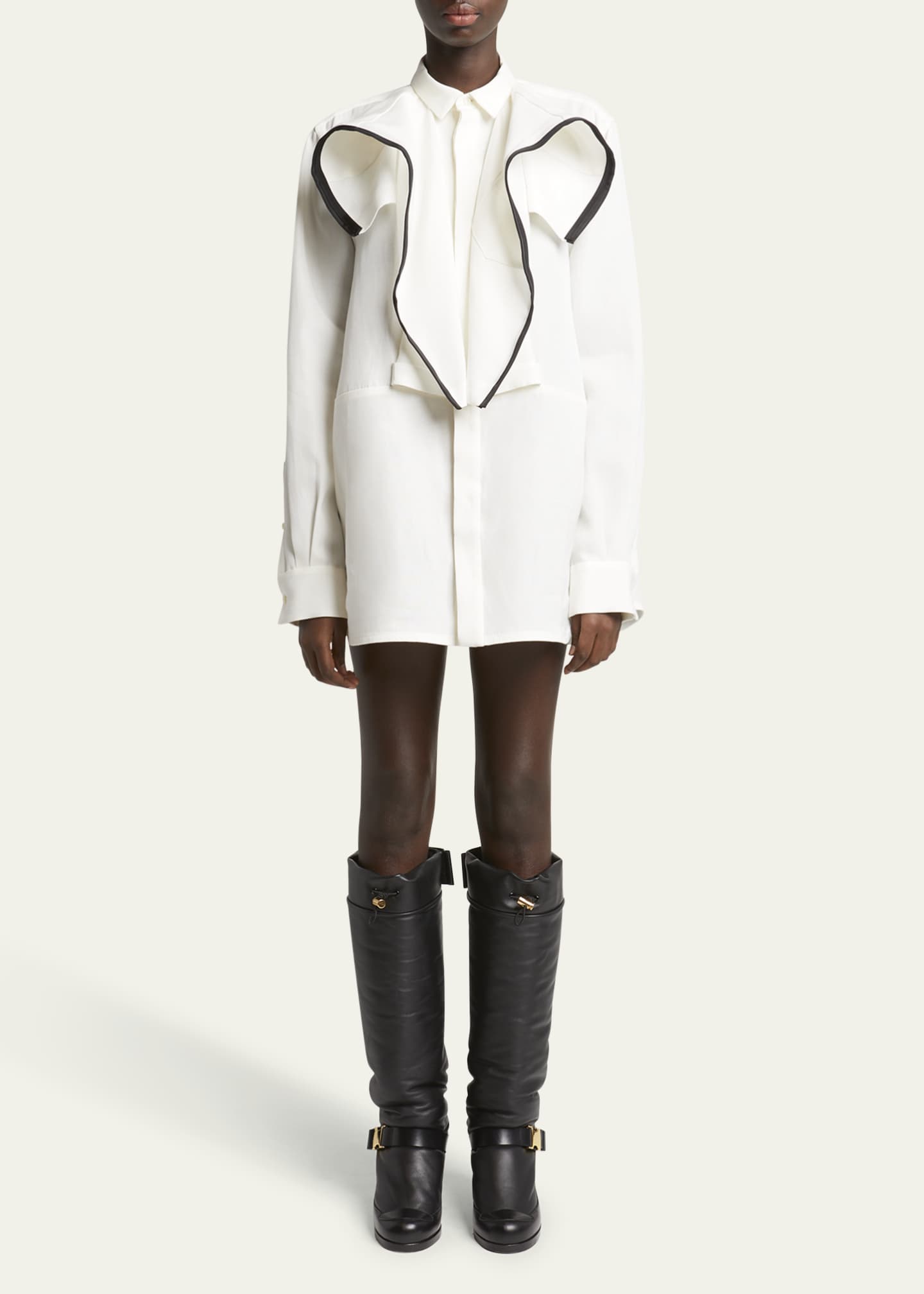SACAI Ruffle Button Down Blouse Image 2 of 5