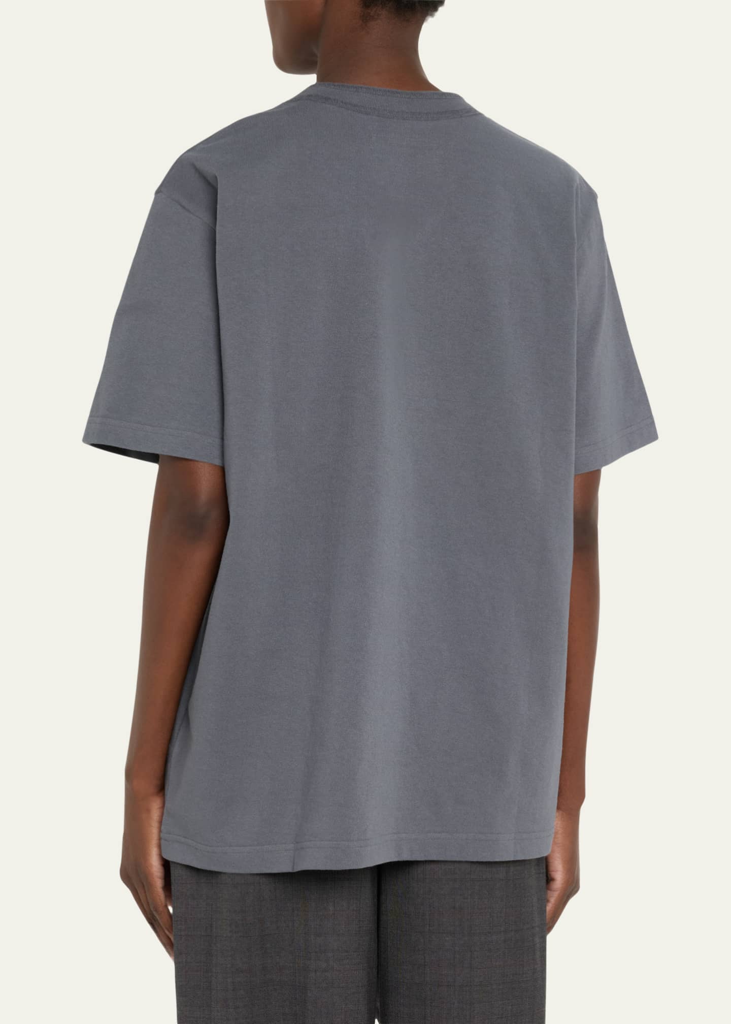 SACAI Heart Typographic Cotton T-Shirt Image 3 of 5