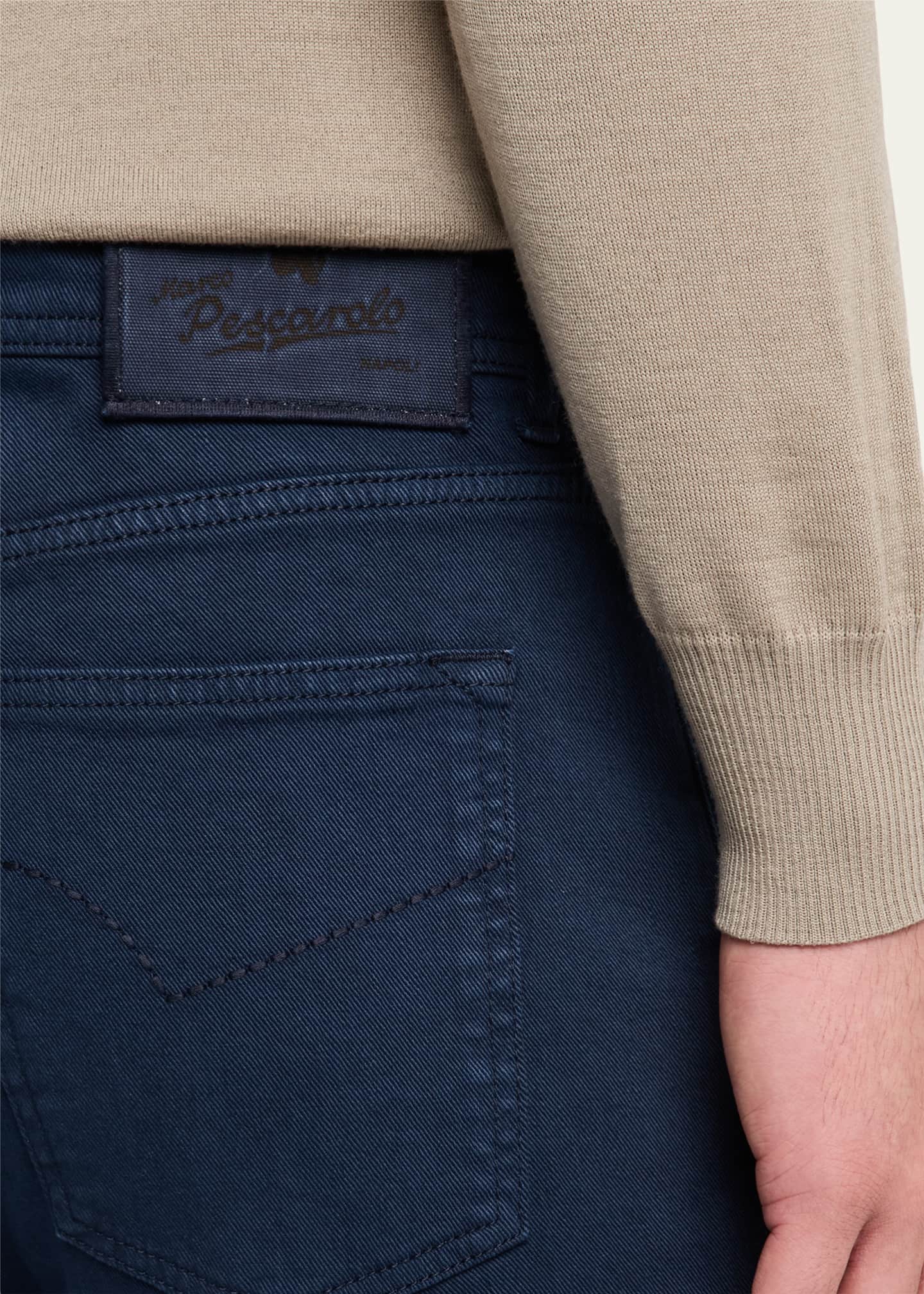 Marco Pescarolo Men's 5-Pocket Bull Denim Pants Image 5 of 5