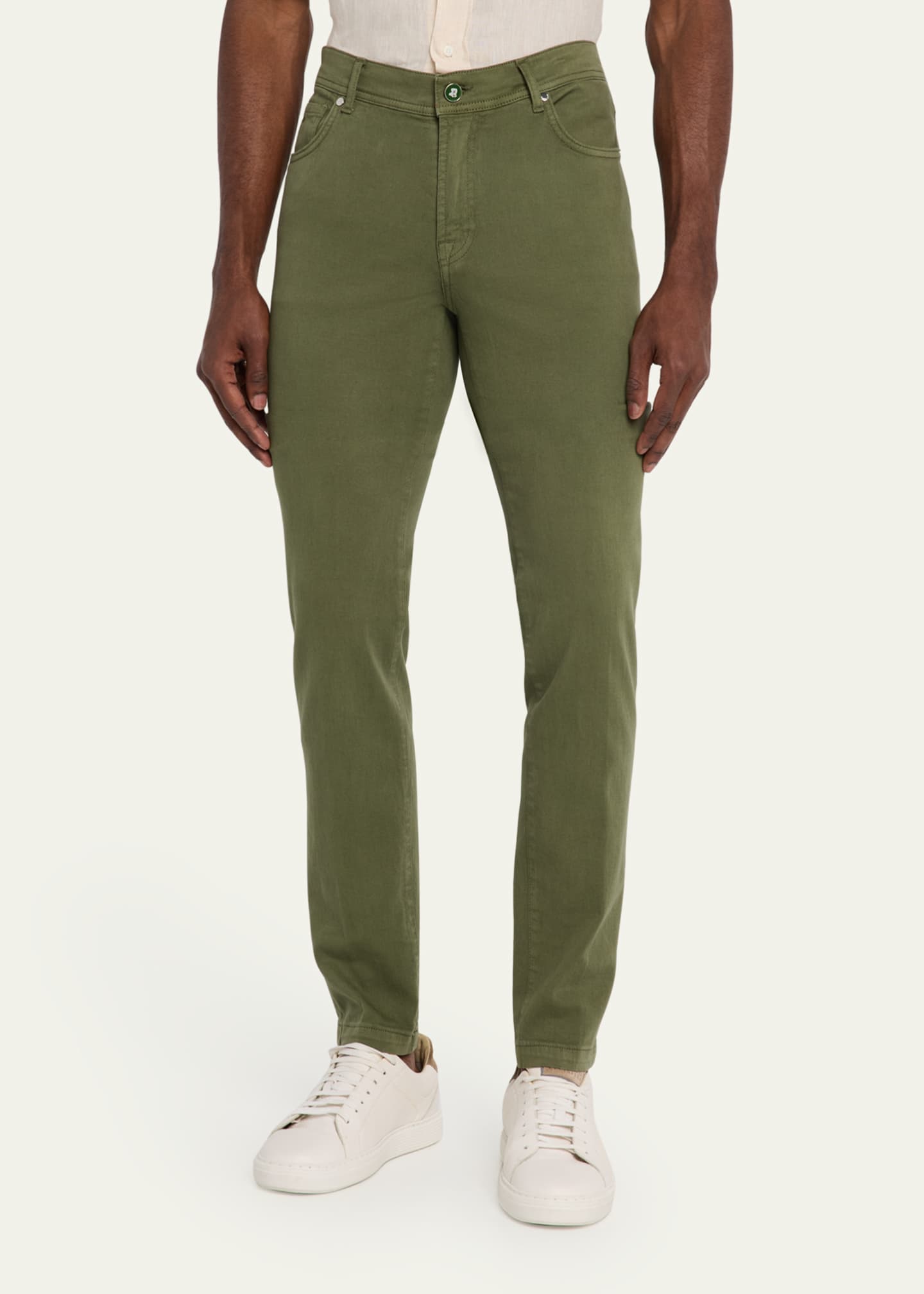 Marco Pescarolo Men's 5-Pocket Bull Denim Pants Image 4 of 5