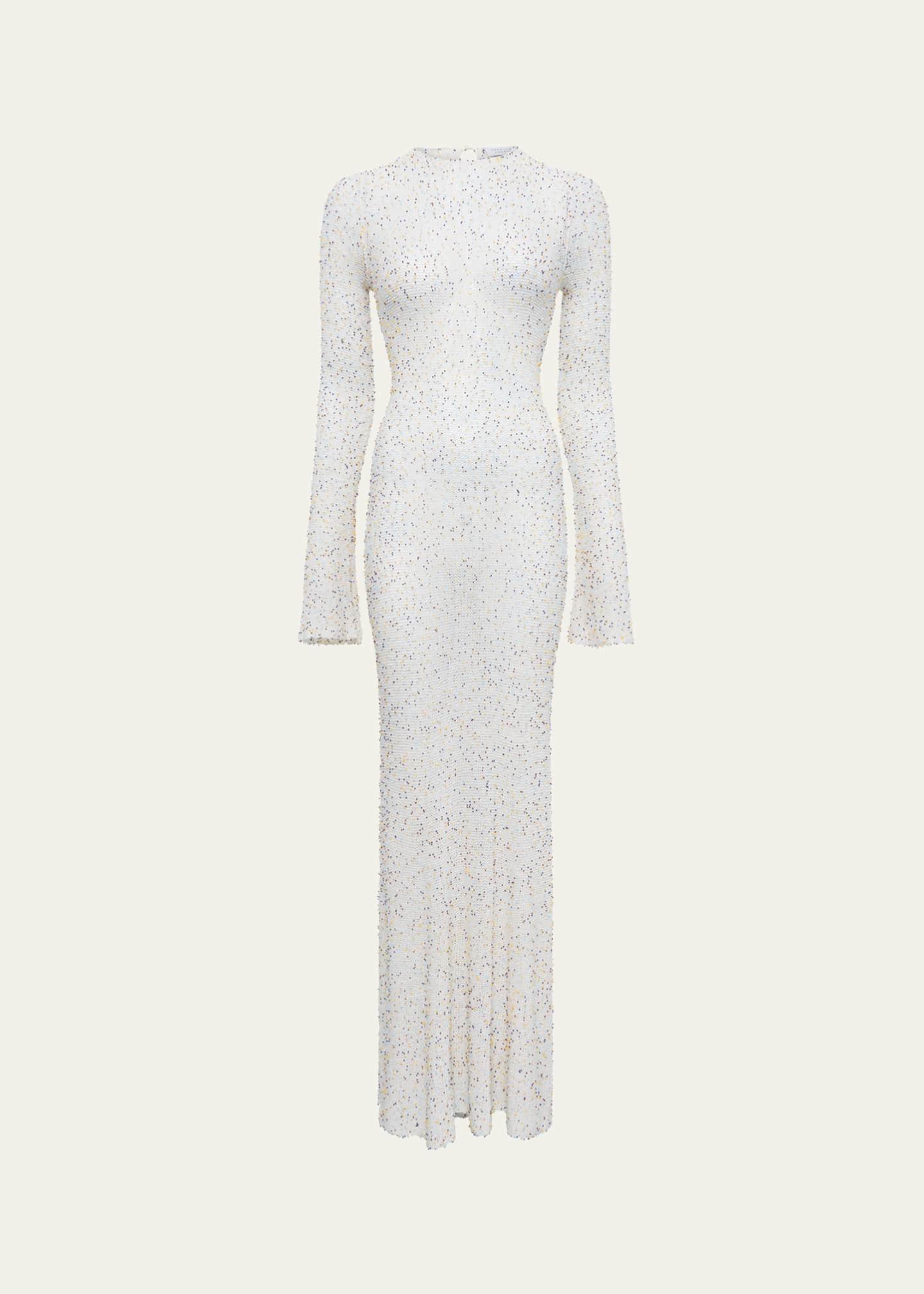 Gabriela Hearst Chandra Beaded Cashmere Maxi Dress