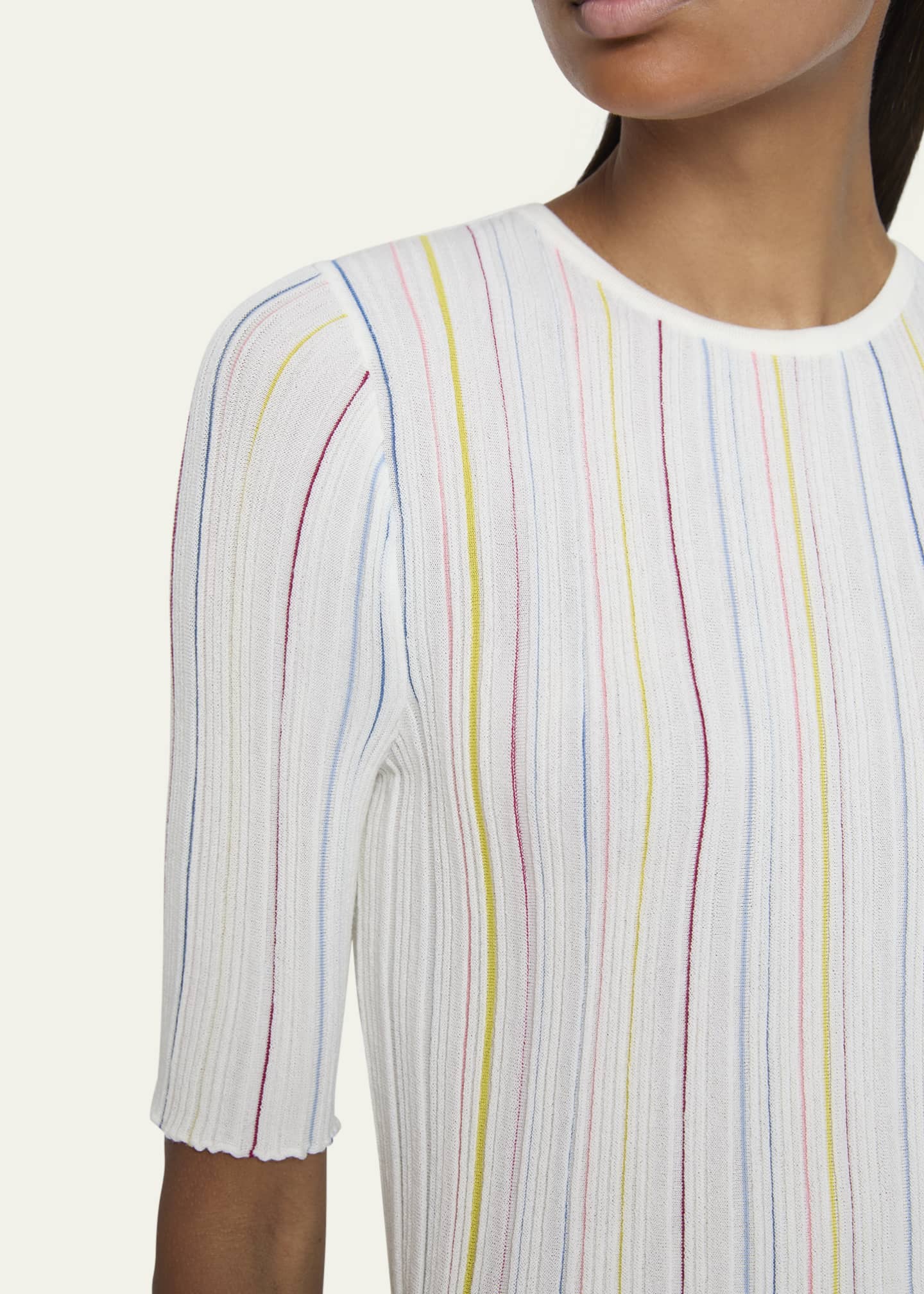 Gabriela Hearst Fitz Stripe Wool Top Image 5 of 5