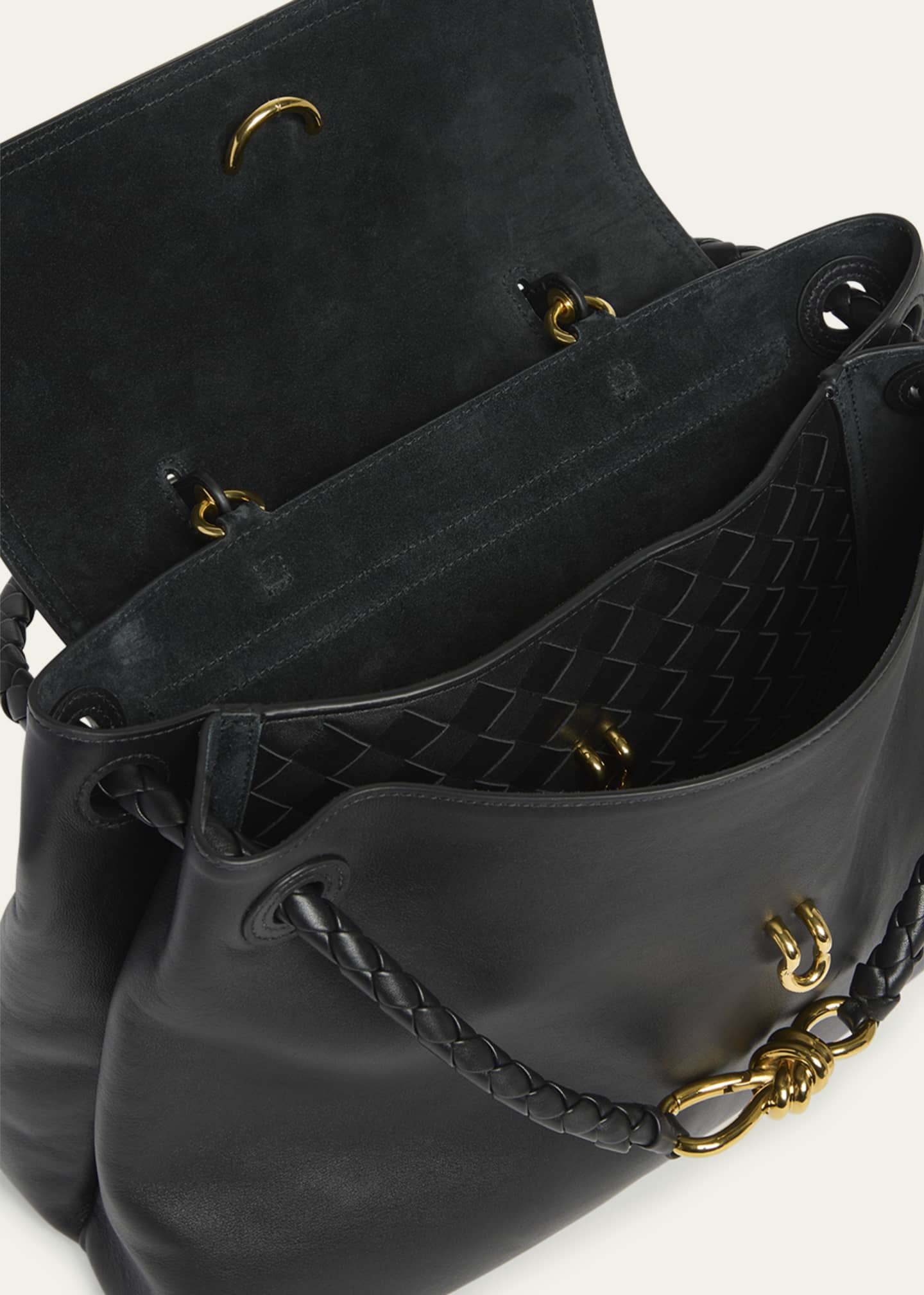 Bottega Veneta Andiamo Medium Leather Top-Handle Bag Image 4 of 6