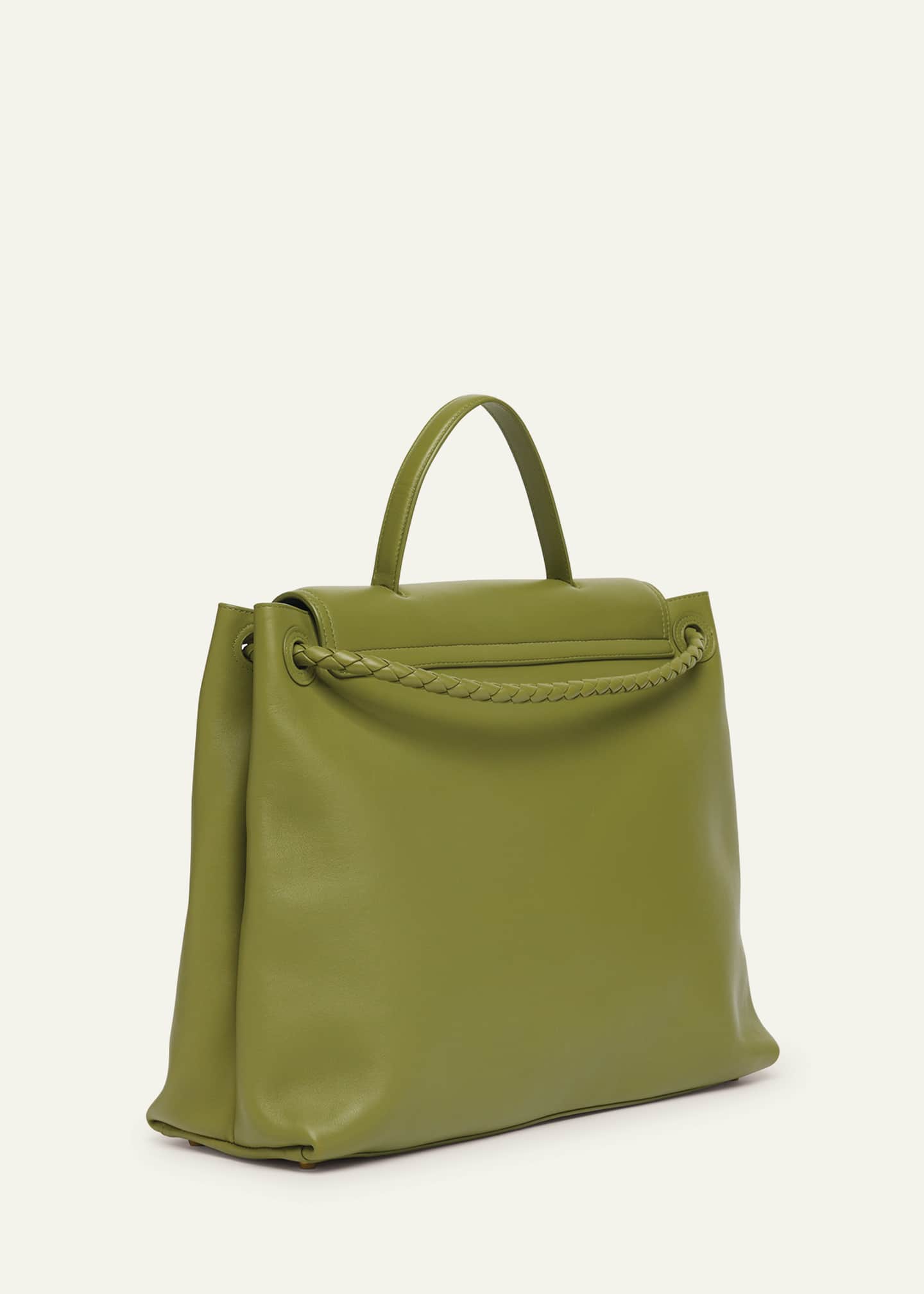 Bottega Veneta Andiamo Large Leather Top-Handle Bag Image 3 of 6