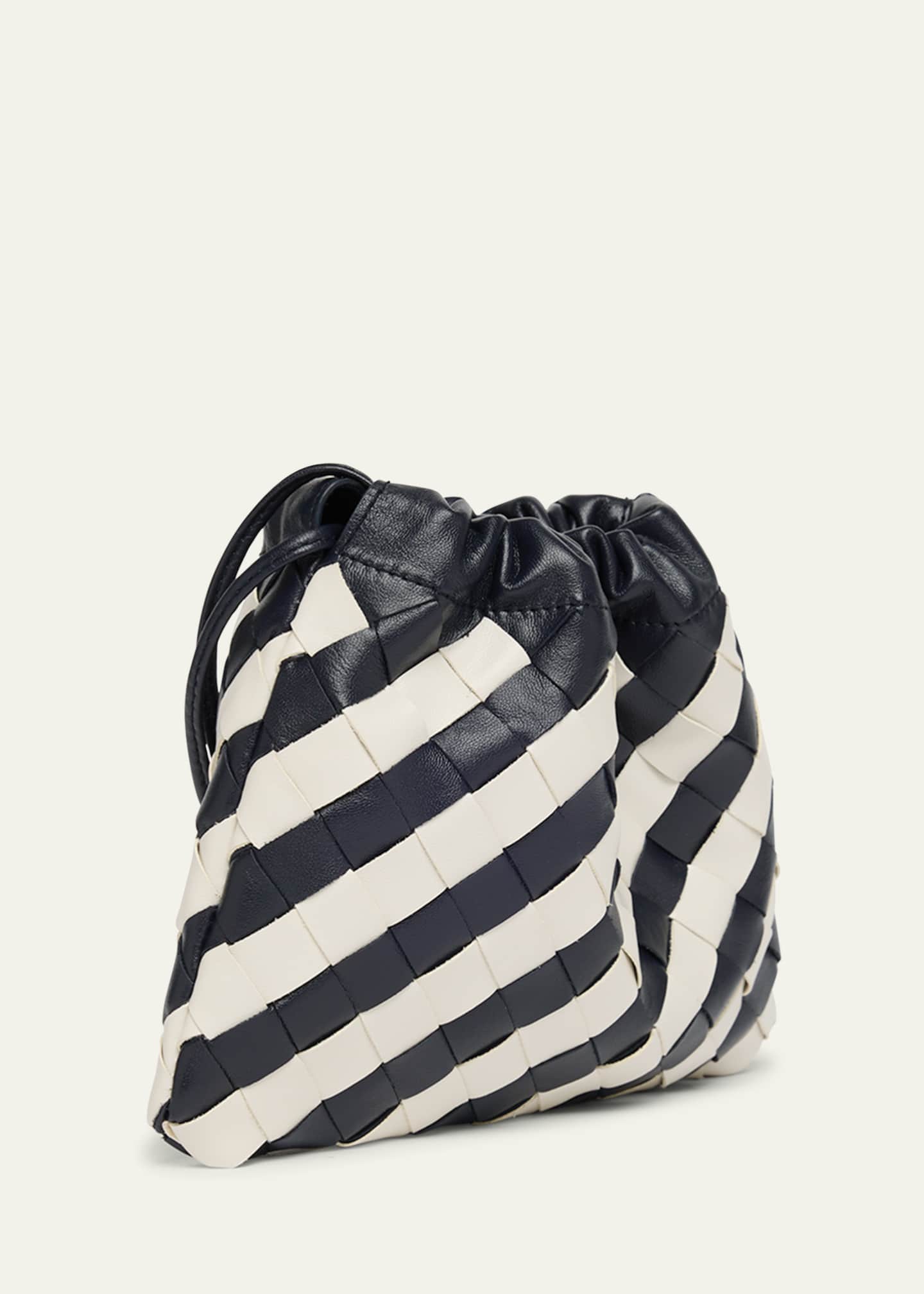Bottega Veneta Small Striped Leather Pouch Crossbody Bag Image 3 of 6