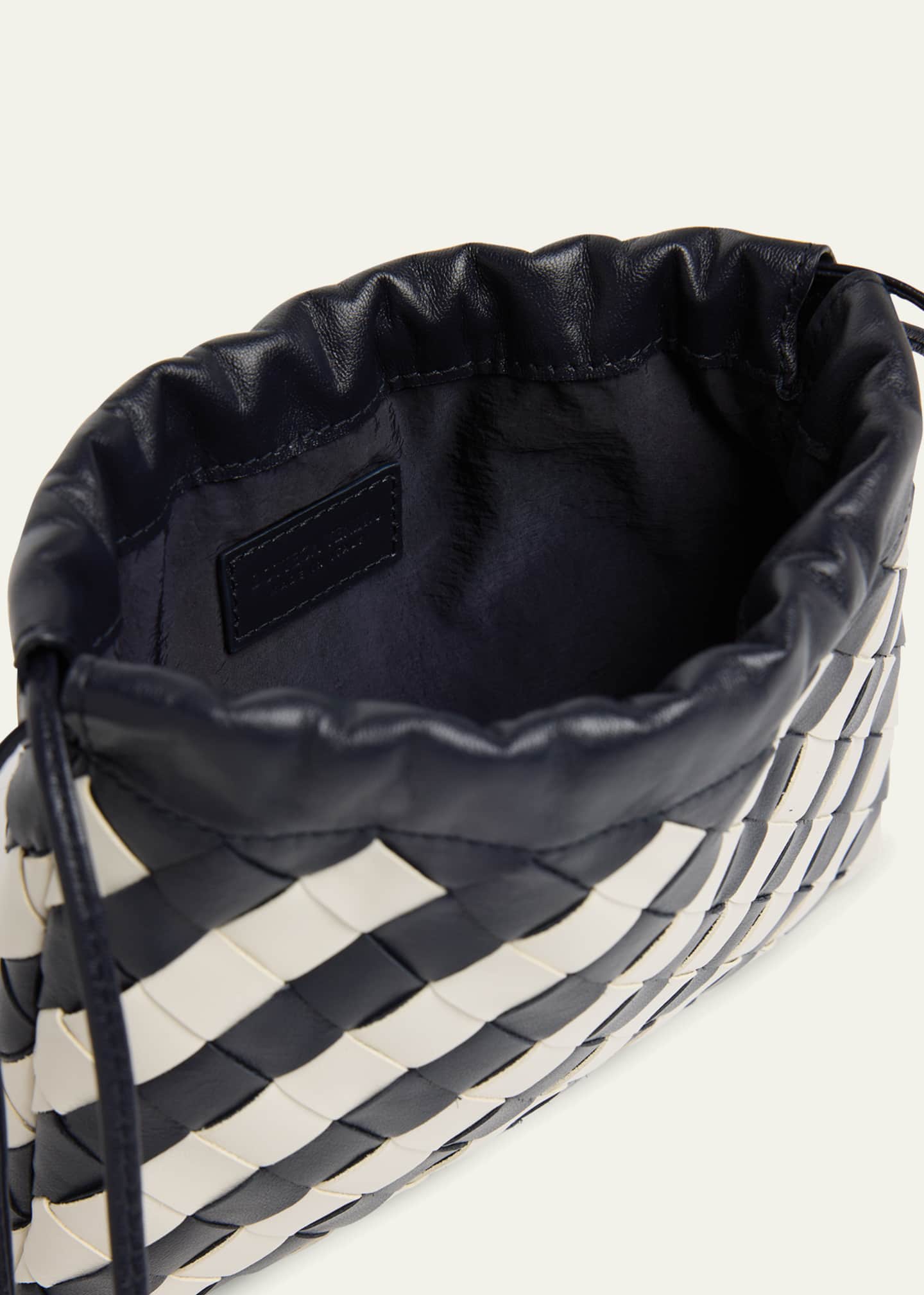 Bottega Veneta Small Striped Leather Pouch Crossbody Bag Image 4 of 6