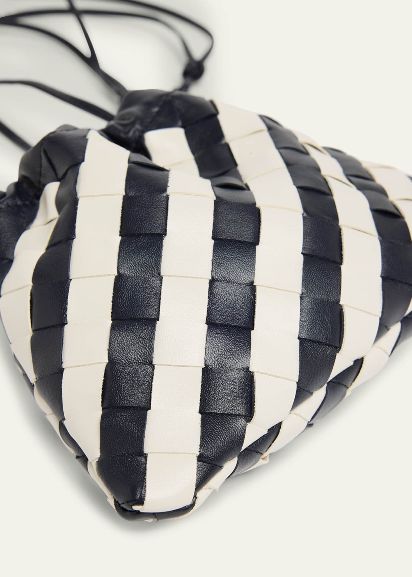 Bottega Veneta Small Striped Leather Pouch Crossbody Bag Image 6 of 6