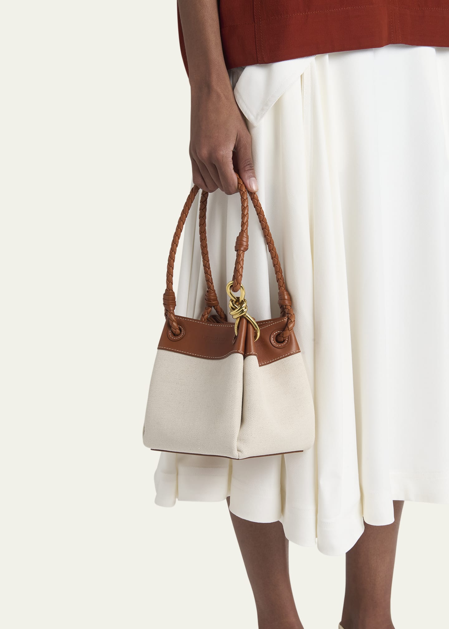 Bottega Veneta Parachute Small Canvas Shoulder Bag Image 2 of 6