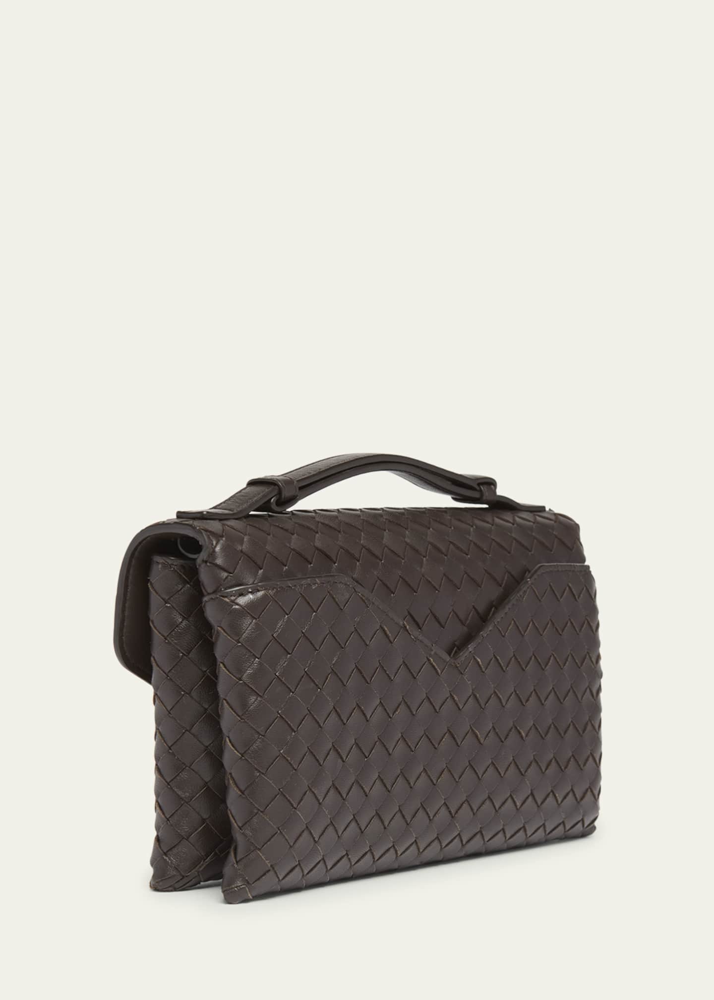 Bottega Veneta Knot Lock Leather Top-Handle Bag Image 3 of 6