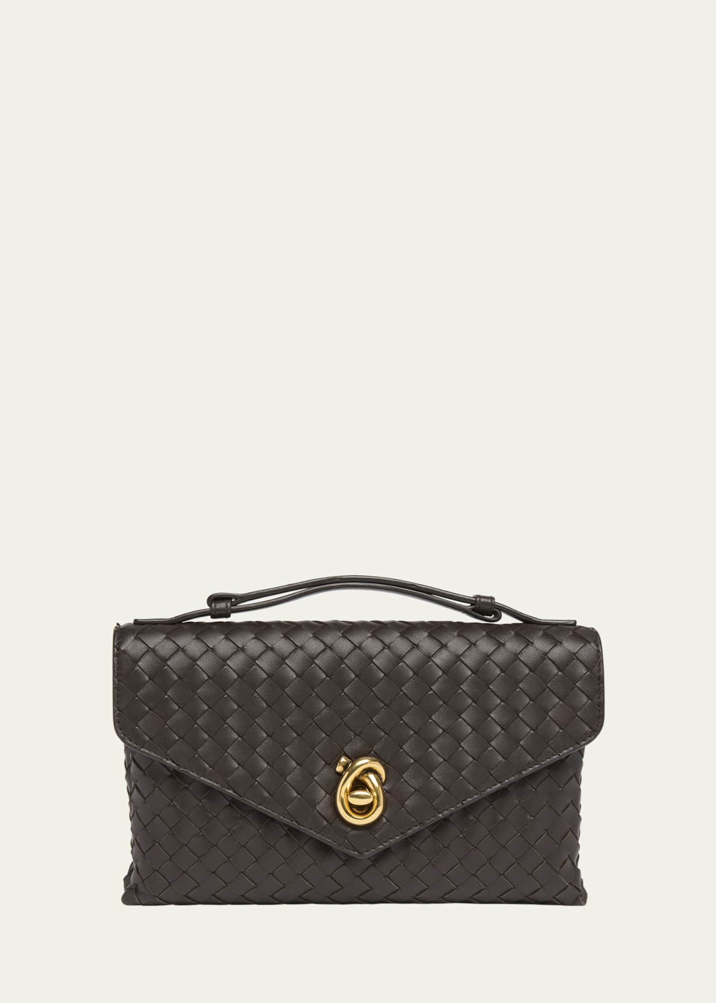 Bottega Veneta Knot Lock Leather Top-Handle Bag Image 1 of 6