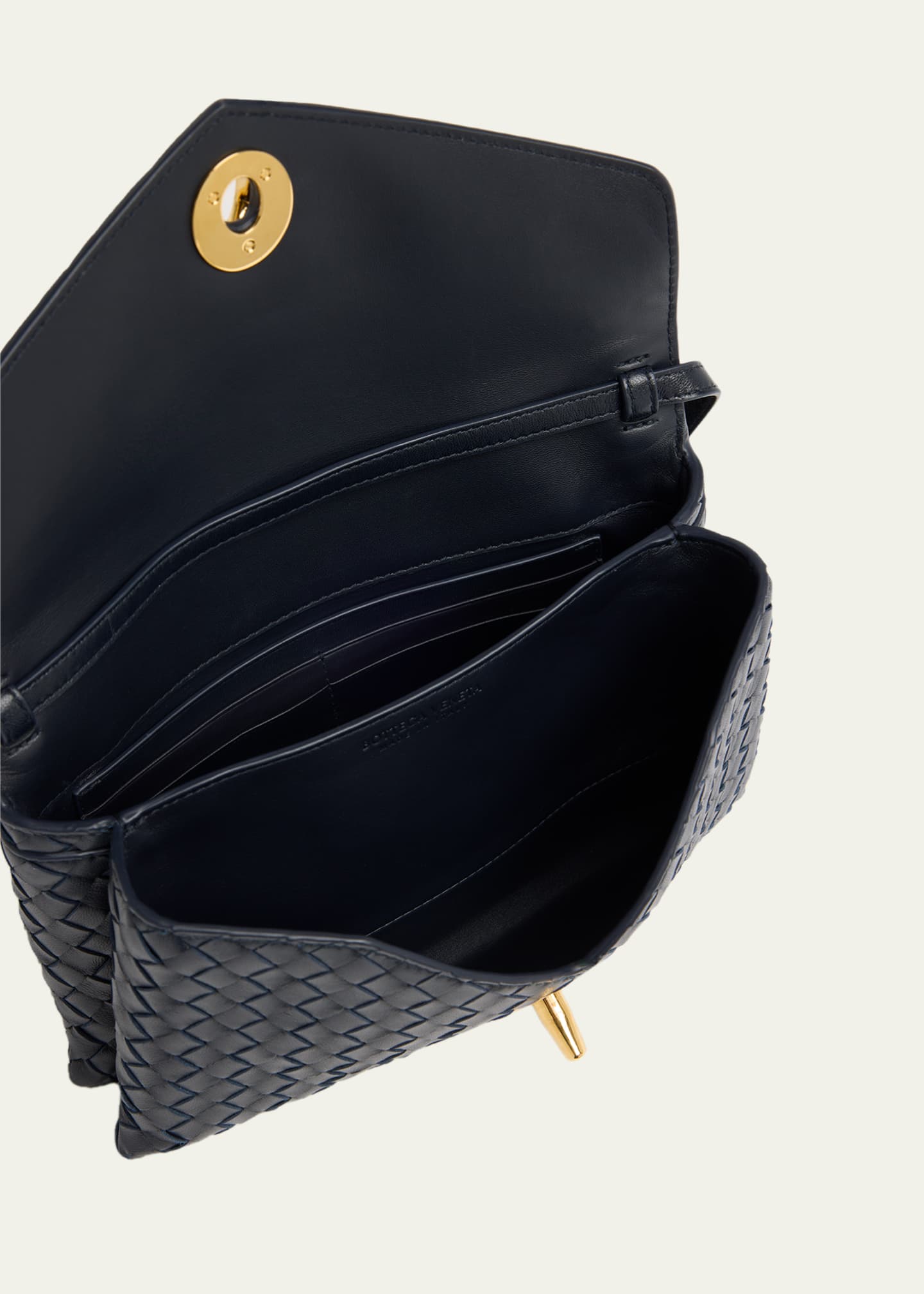 Bottega Veneta Knot Lock Leather Top-Handle Bag - Bergdorf Goodman