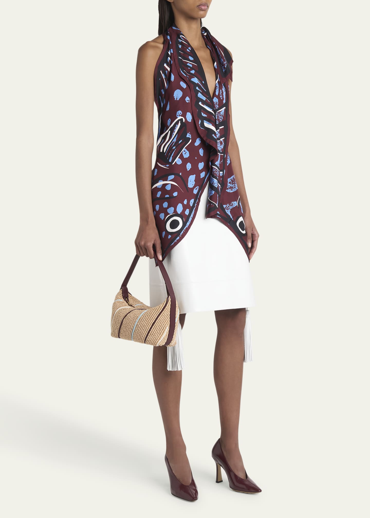 Bottega Veneta Wallace Mini Striped Shoulder Bag Image 5 of 6