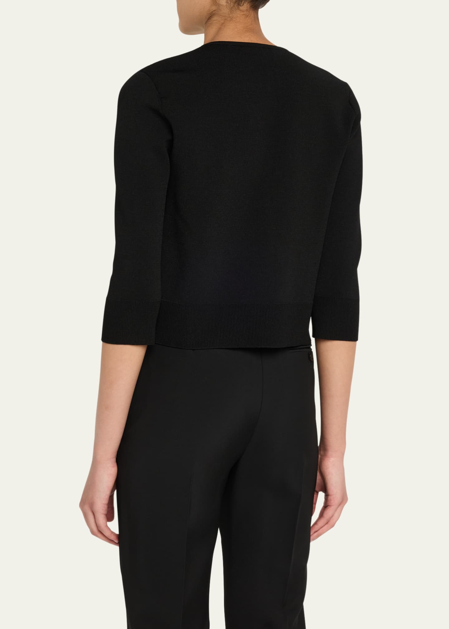 McQueen Floral Crystal Knit Cardigan Image 3 of 5