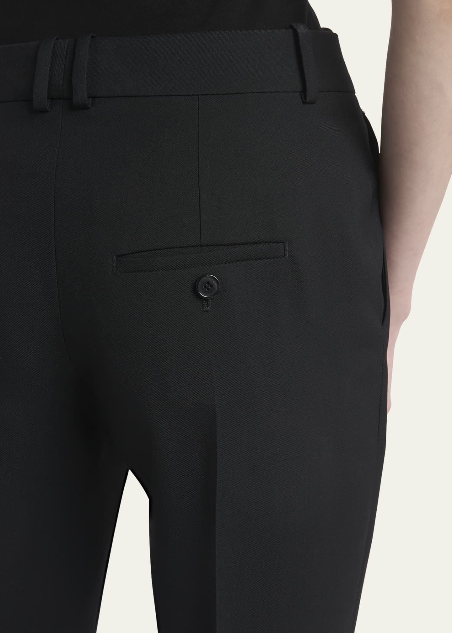 McQueen Tailored Cropped Wool Trousers Image 5 of 5