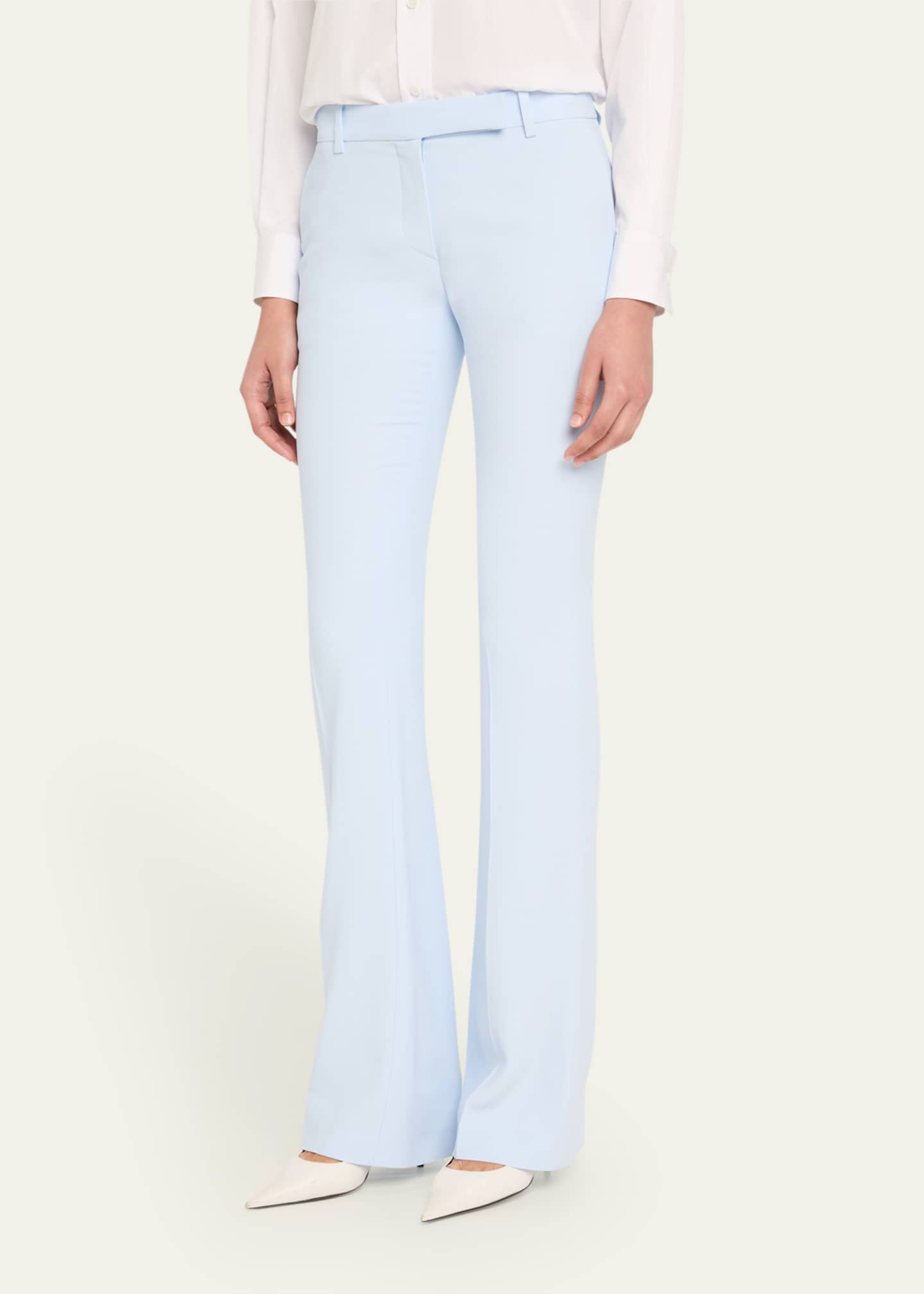 McQueen Bootcut Leaf Crepe Pants Image 4 of 5