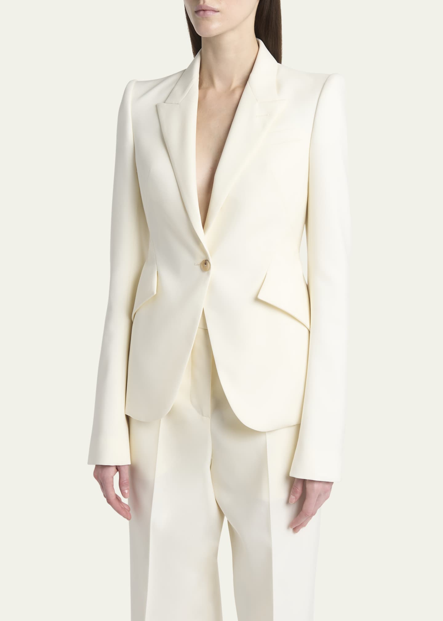 McQueen Belted Back Single-Breasted Blazer Image 4 of 5