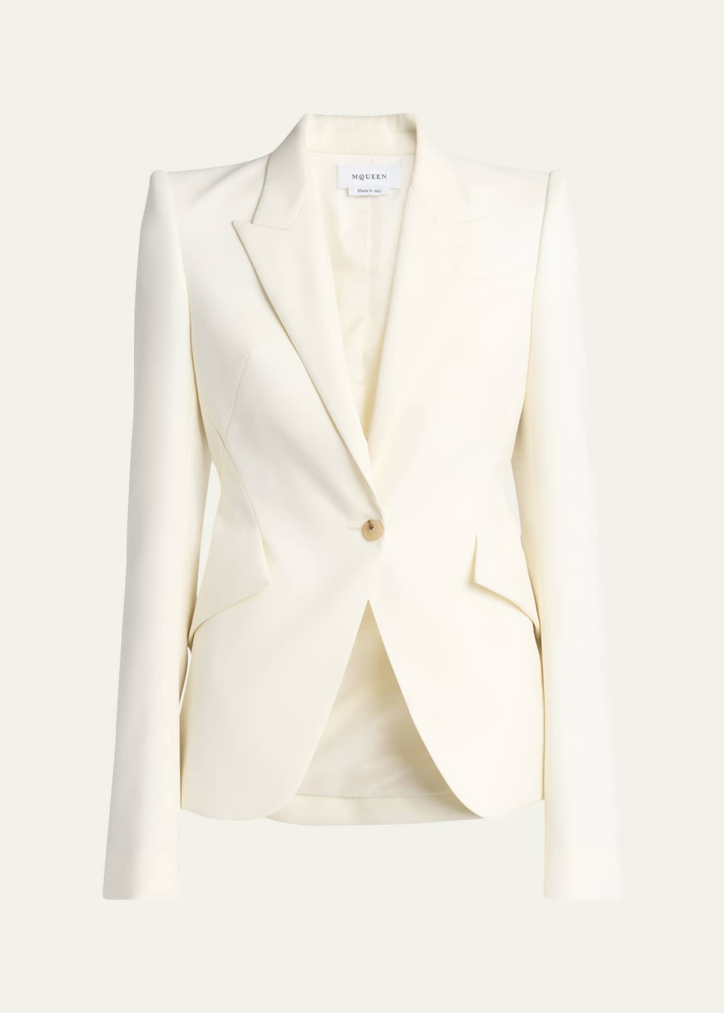 McQueen Belted Back Single-Breasted Blazer Image 1 of 5
