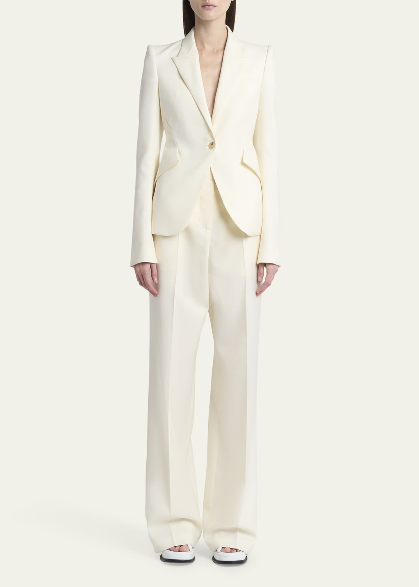 McQueen Loose Straight-Leg Trousers Image 2 of 5