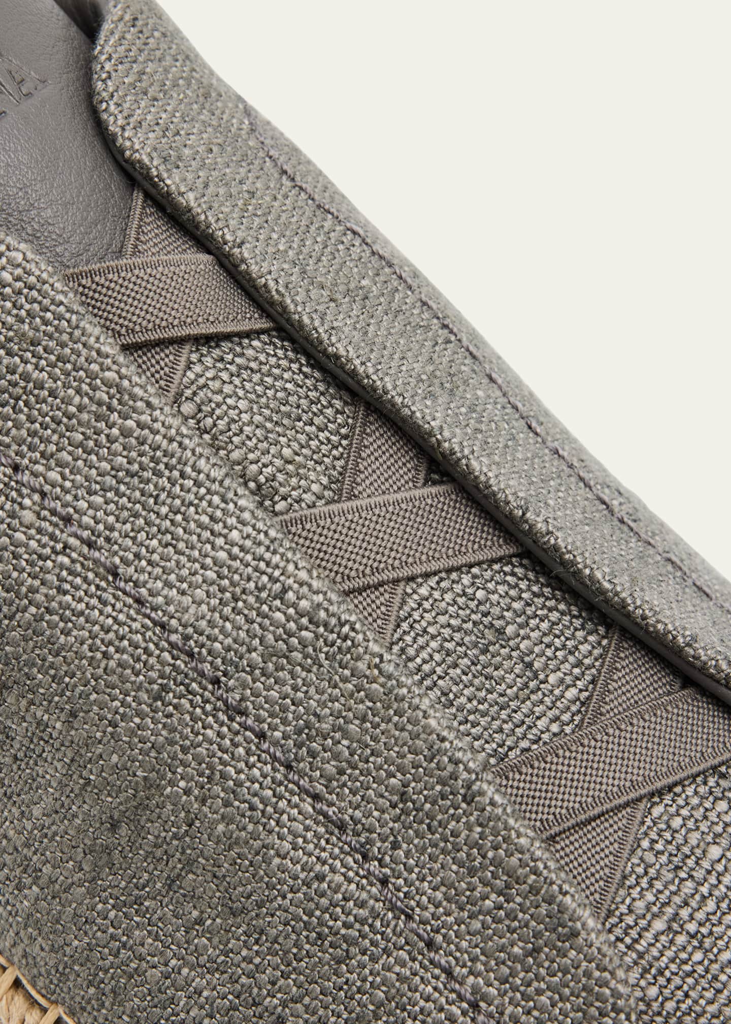 ZEGNA Men's Linen-Blend Triple Stitch Espadrilles - Bergdorf Goodman