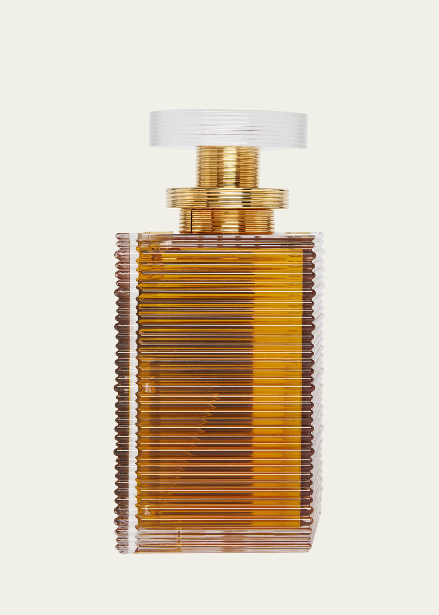 Balmain Perfume Clutch Bag in Resin and Brass Image 3 of 6
