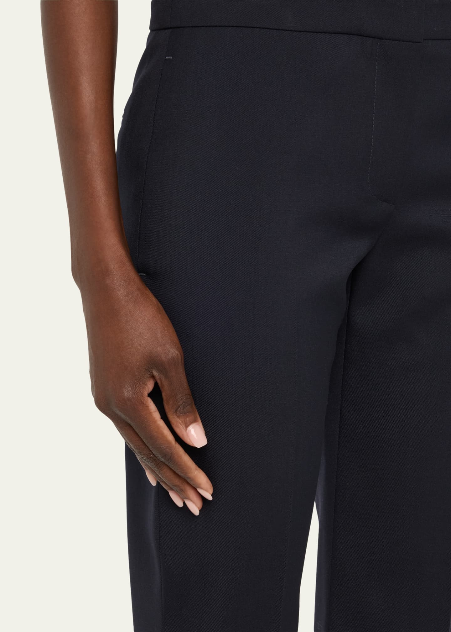 McQueen Mid-Rise Straight-Leg Crop Trousers Image 5 of 5