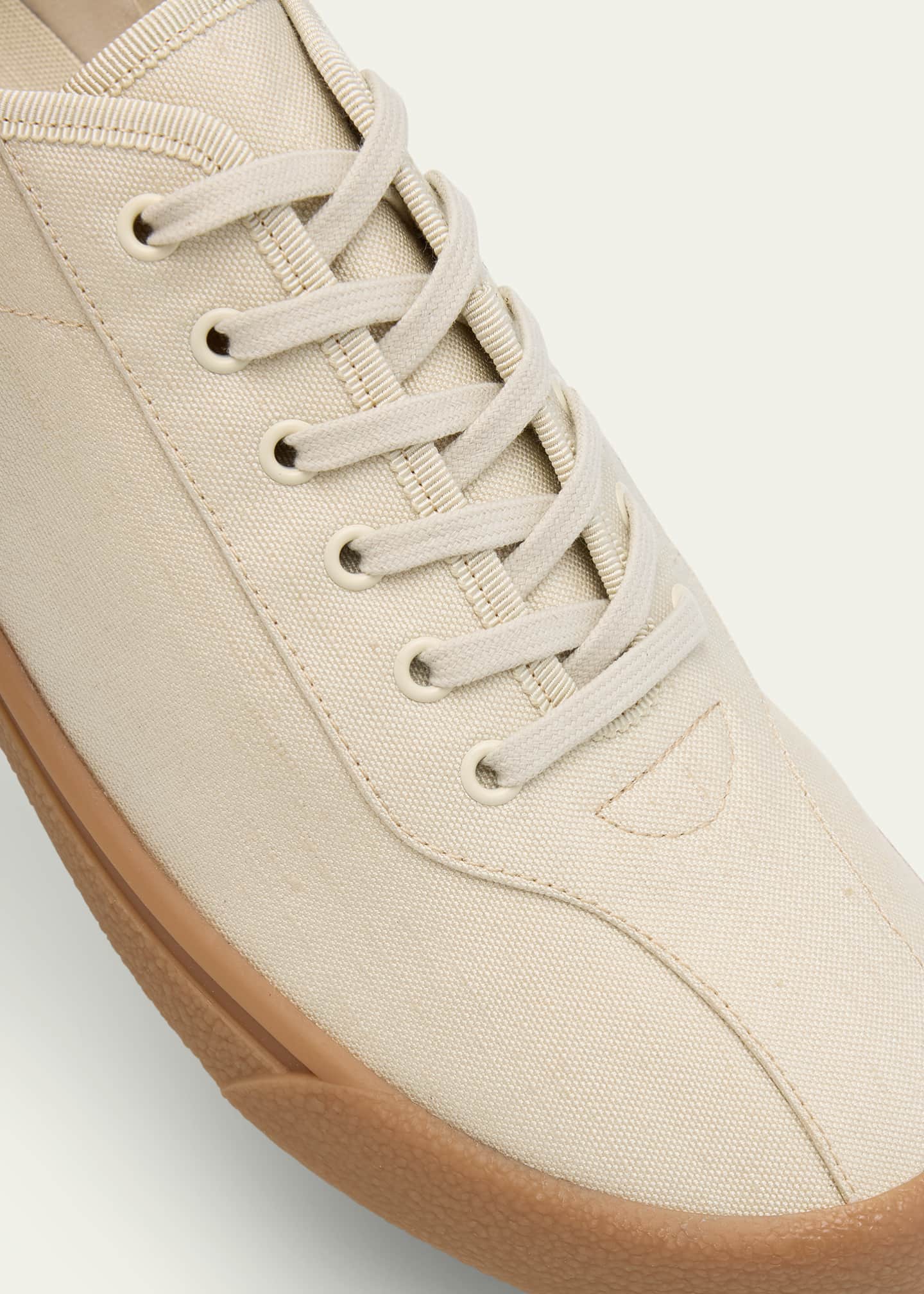 THE ROW Men's Canvas Low-Top Sneakers Image 5 of 6
