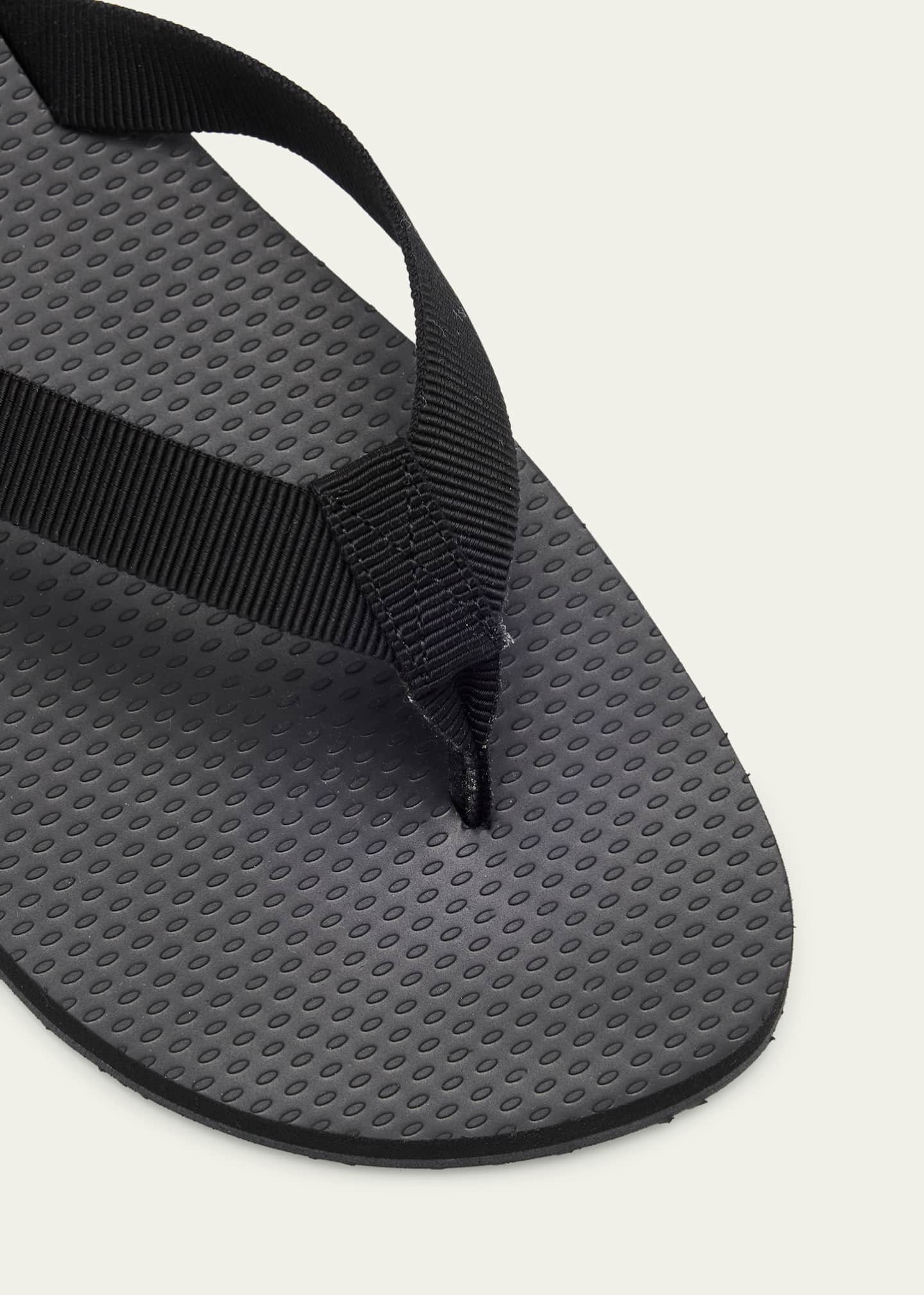 THE ROW Men's Dune Leather Flip Flop Sandals - Bergdorf Goodman