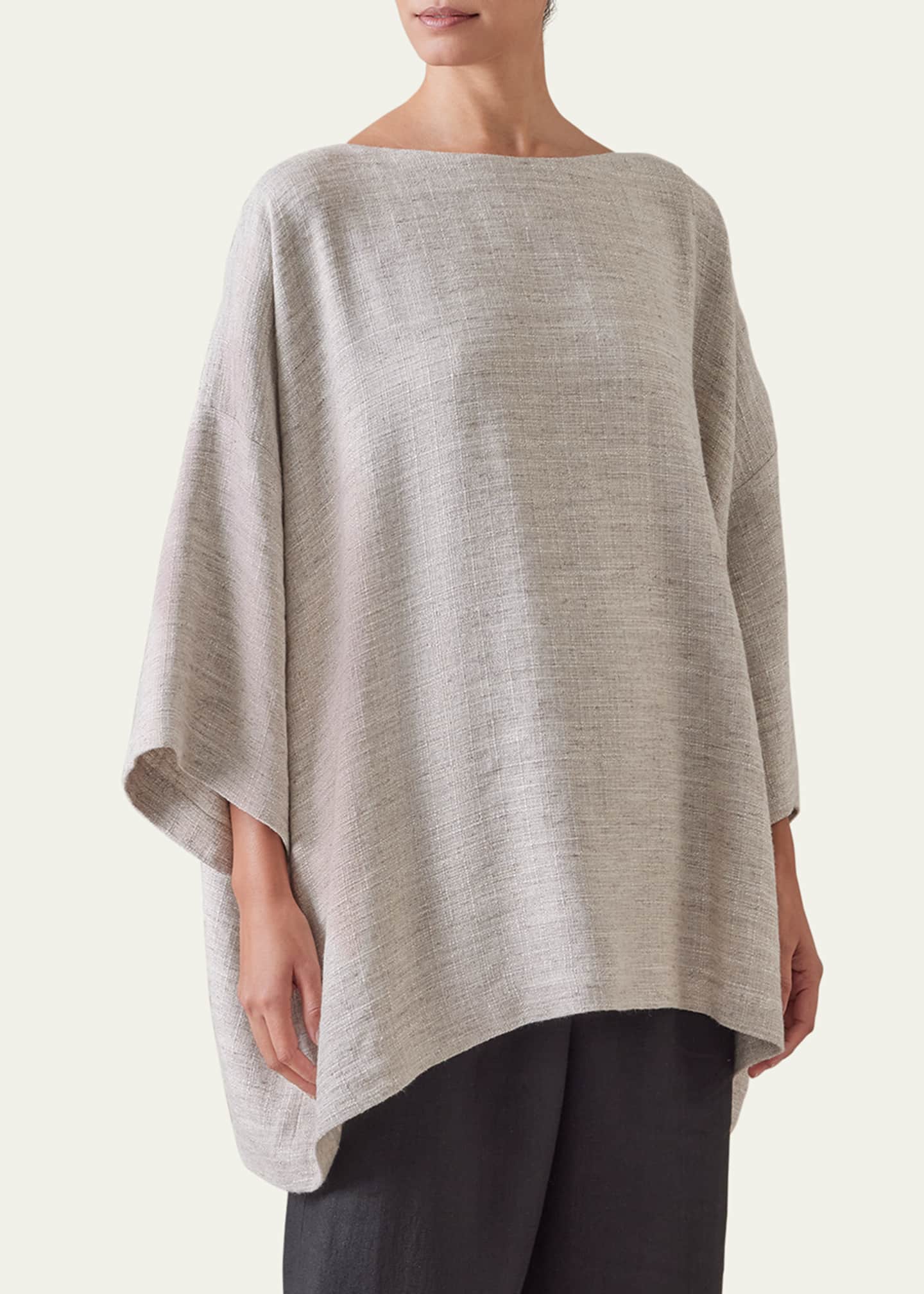 Eskandar 3-4 Sleeve Scoop Neck (Long Length) Image 2 of 4