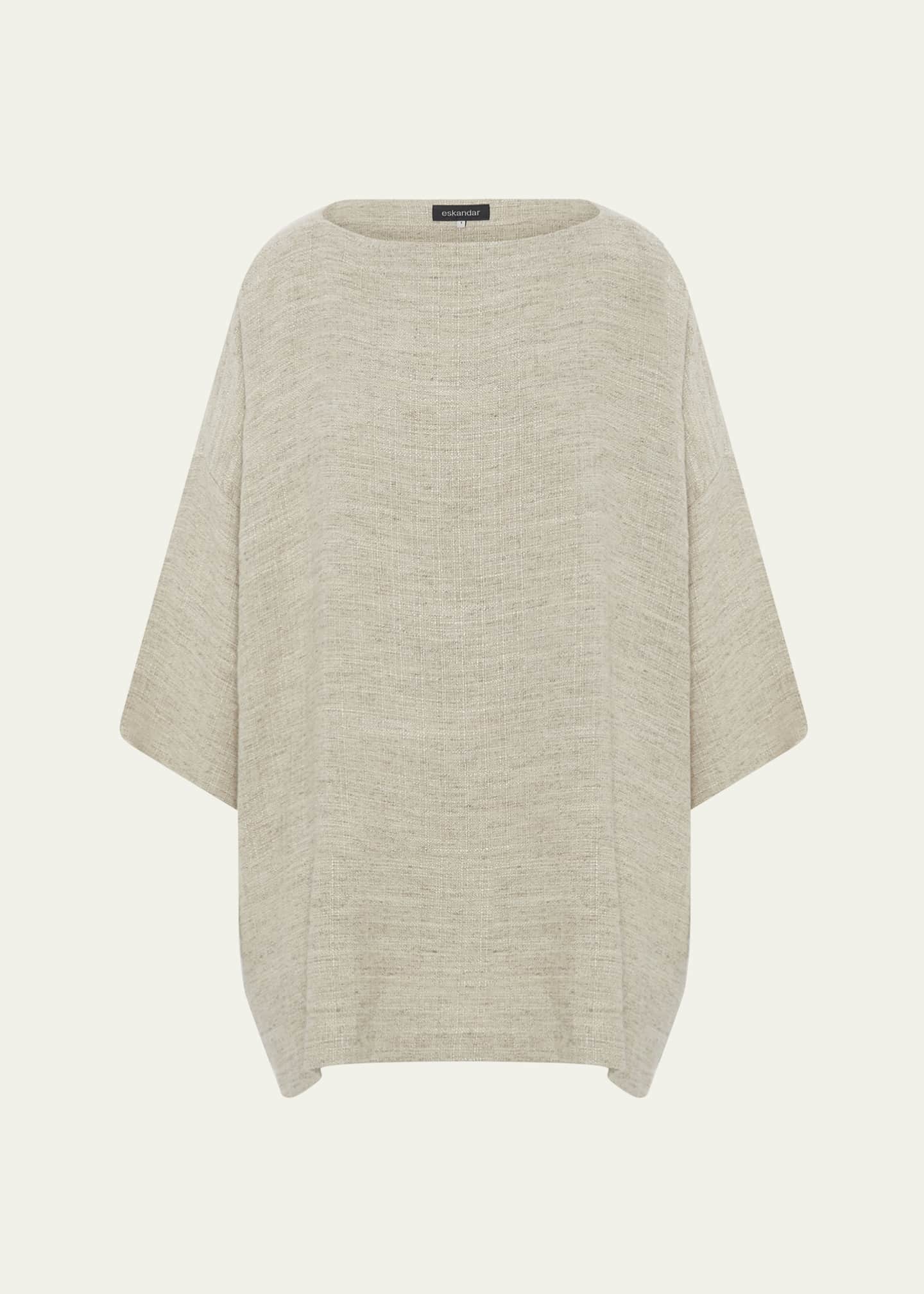 Eskandar 3-4 Sleeve Scoop Neck (Long Length) Image 1 of 4