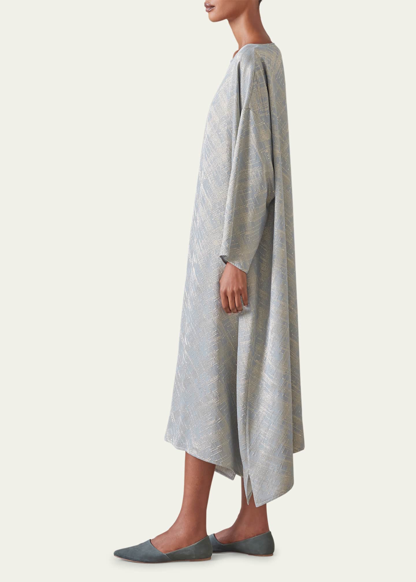 Eskandar Wide A-line Scoop Neck Dress Image 4 of 5