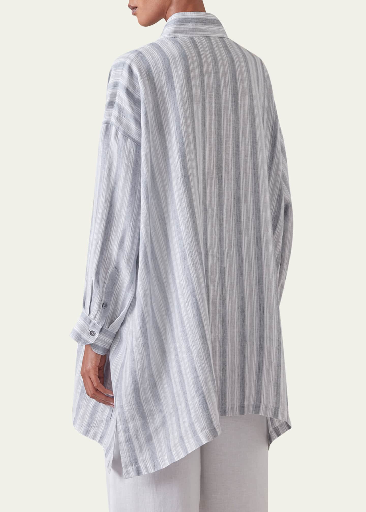 Eskandar Wide A-Line Artists Smock (Long Plus Length) Image 3 of 4
