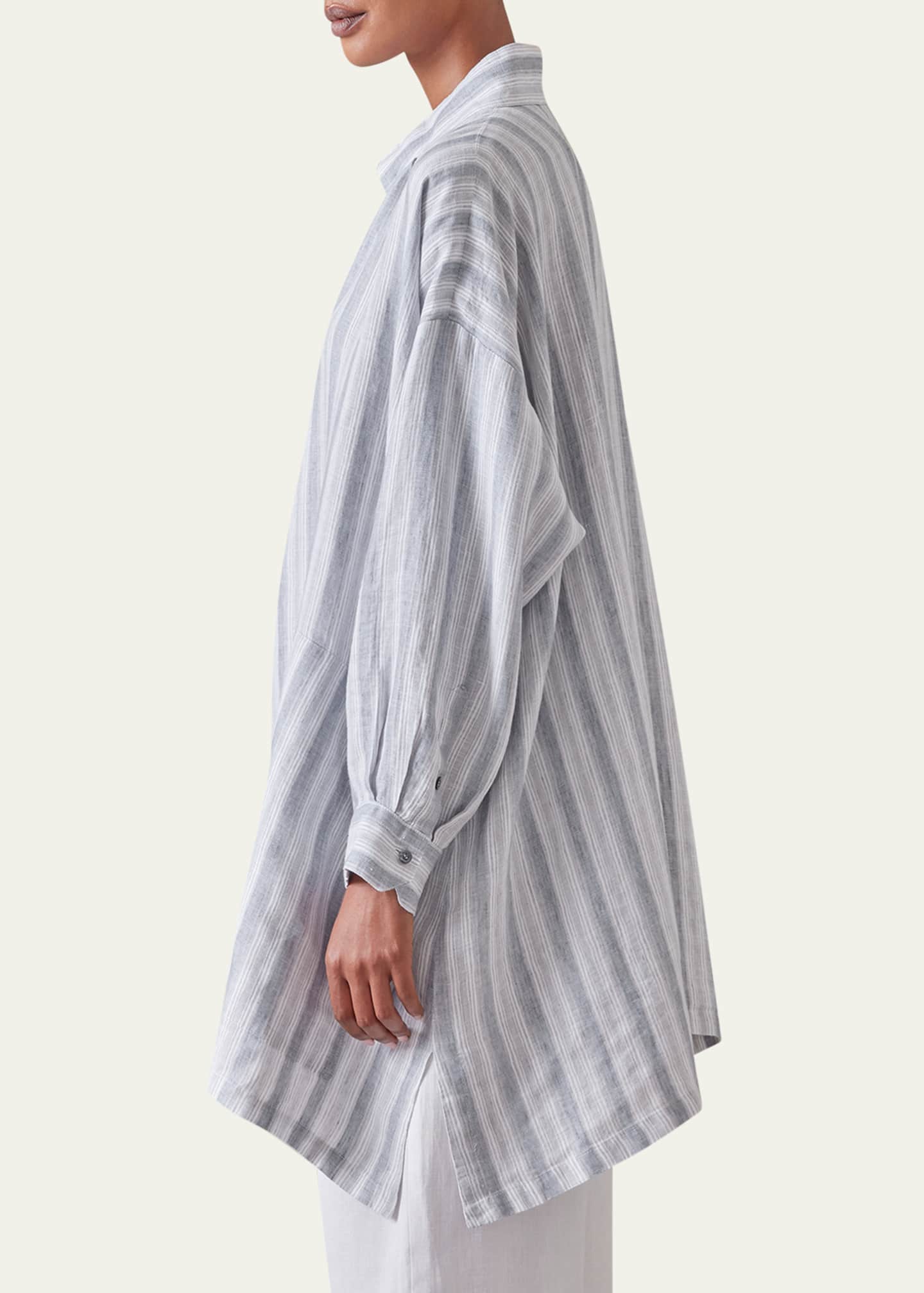 Eskandar Wide A-Line Artists Smock (Long Plus Length) Image 4 of 4