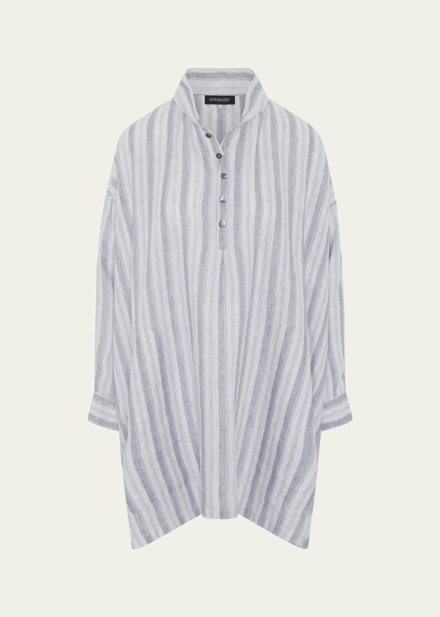 Eskandar Wide A-Line Artists Smock (Long Plus Length) Image 1 of 4