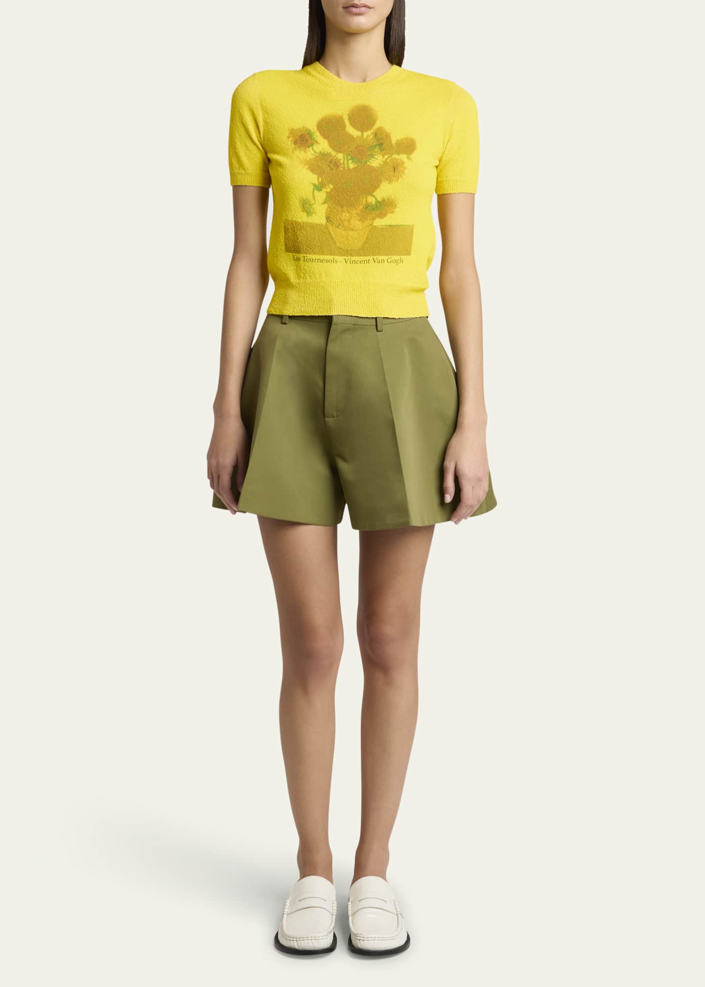 Loewe Trapeze Flared Mini Shorts Image 2 of 5
