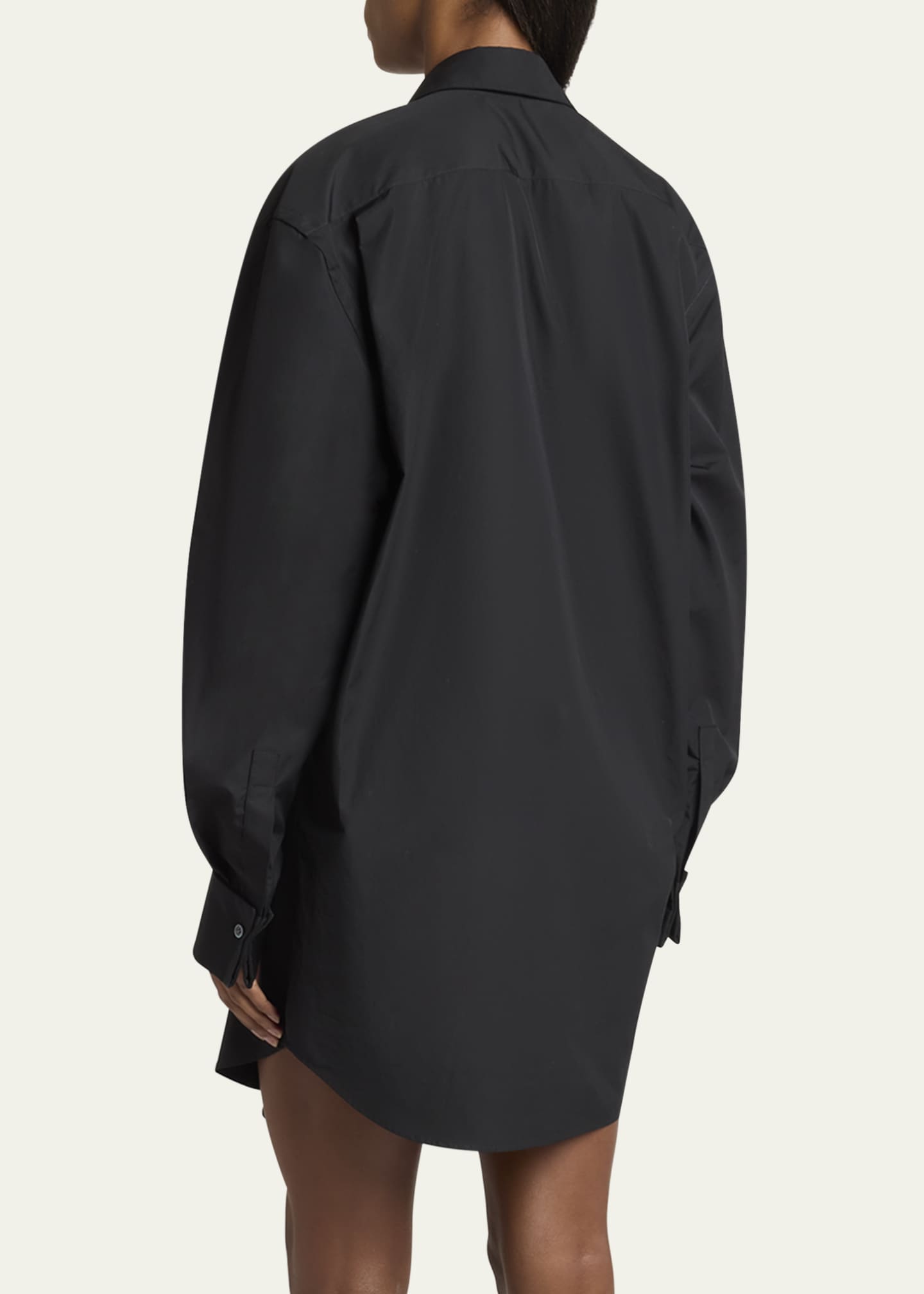 Loewe Draped Poplin Mini Shirtdress Image 3 of 5